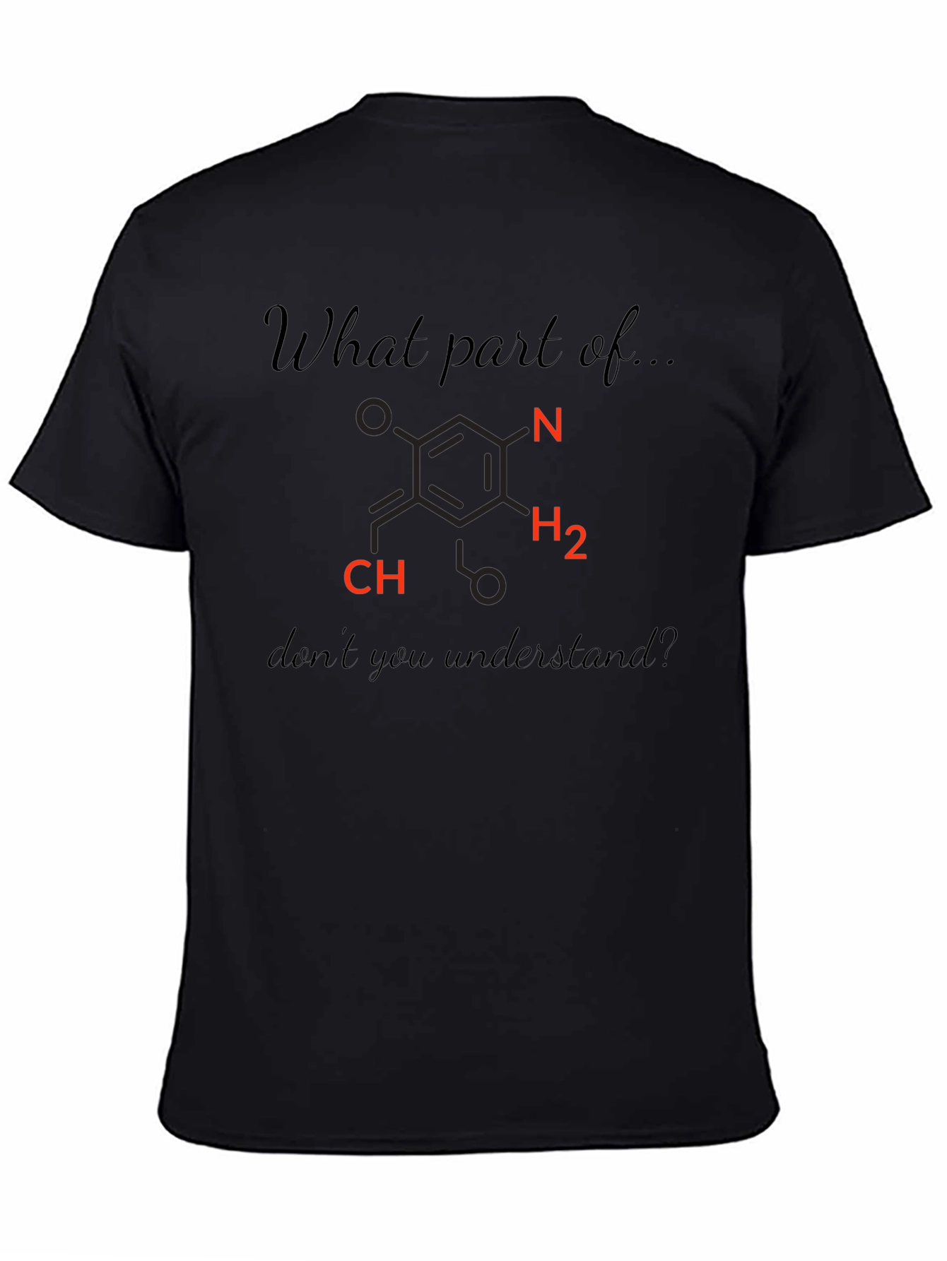 Funny Chemistry T-Shirt - What Part Dont You Understand?