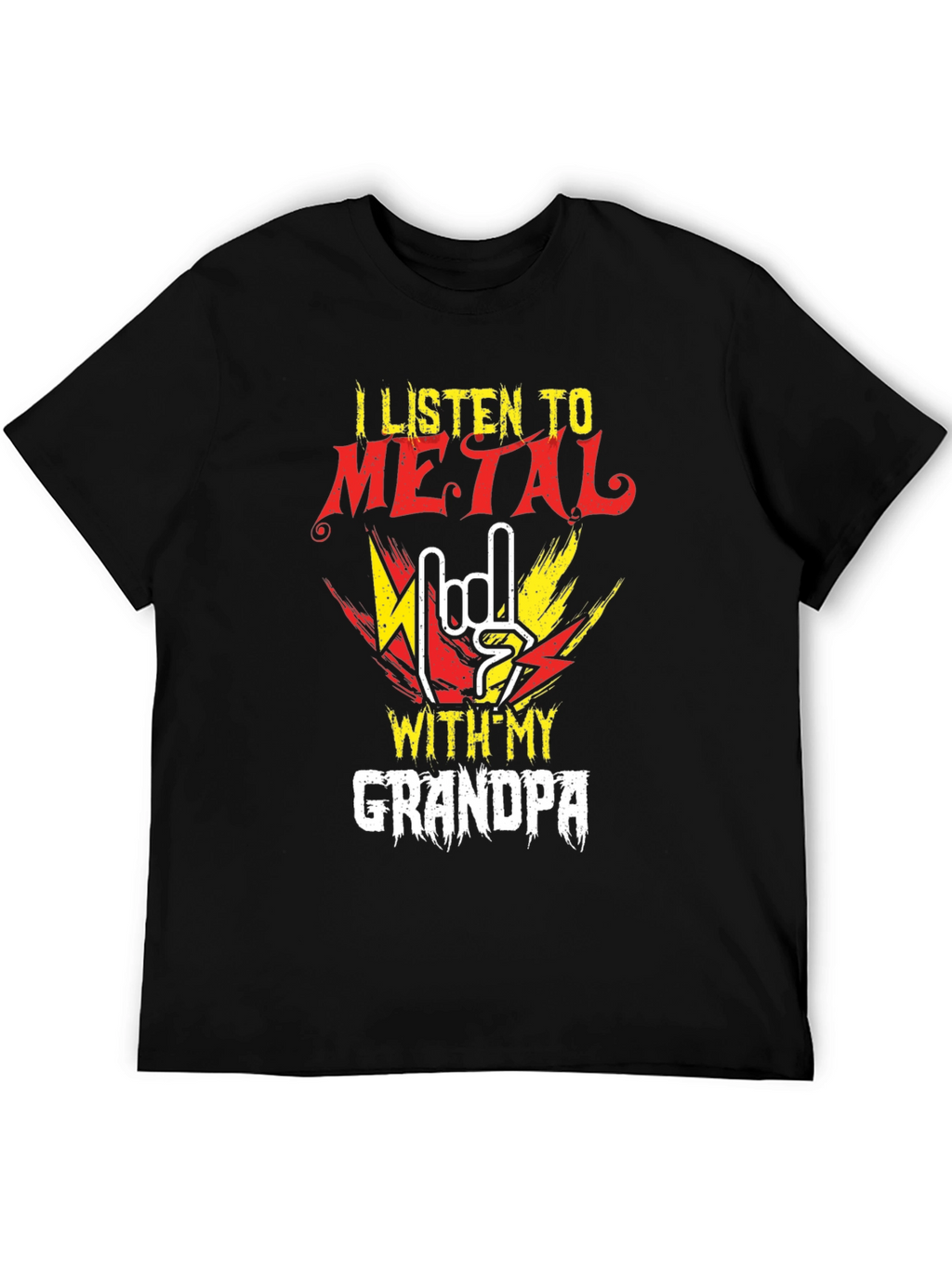 Metal Music Grandpa T-Shirt