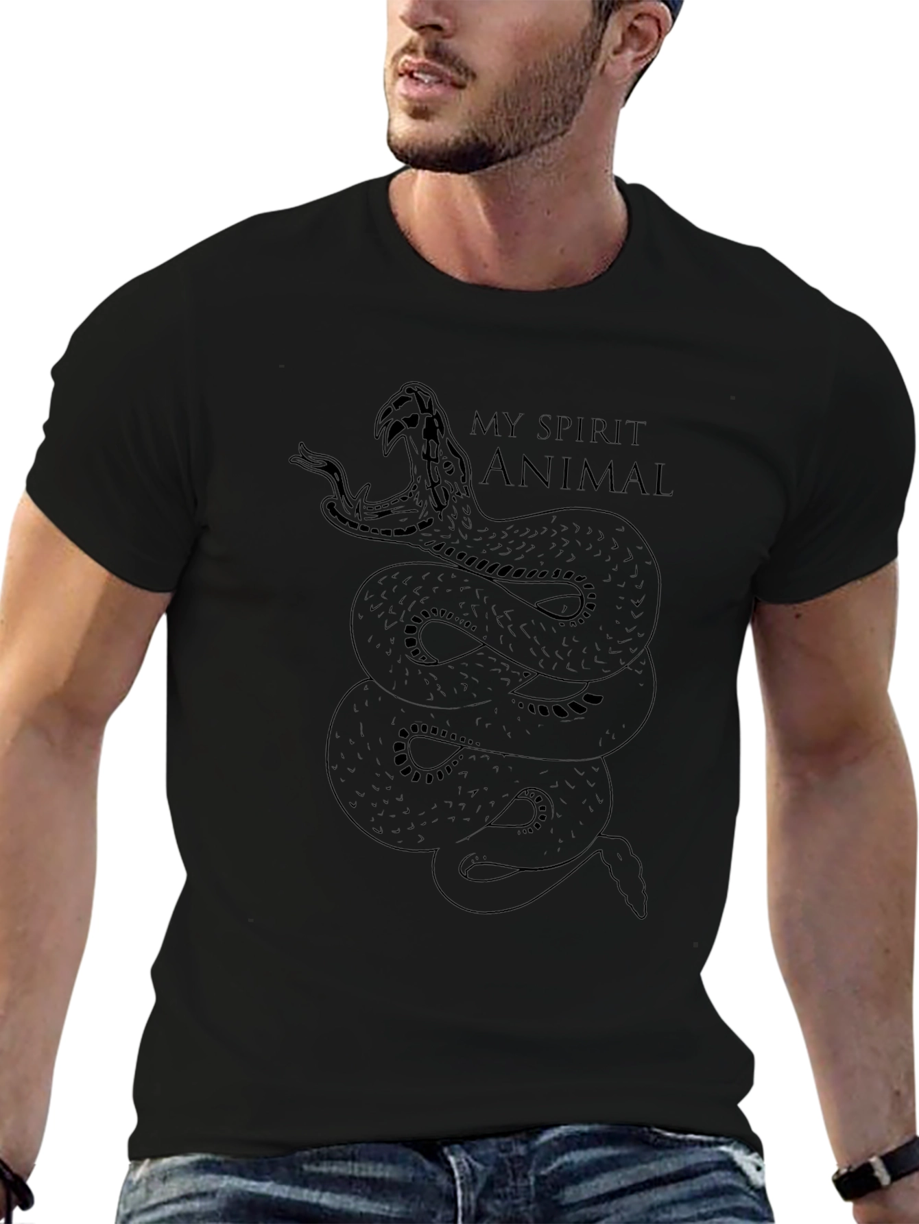 My Spirit Animal Snake Graphic Tee