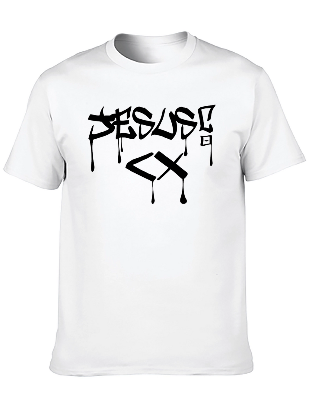 Jesus Cx T-Shirt - Graffiti Drip Design