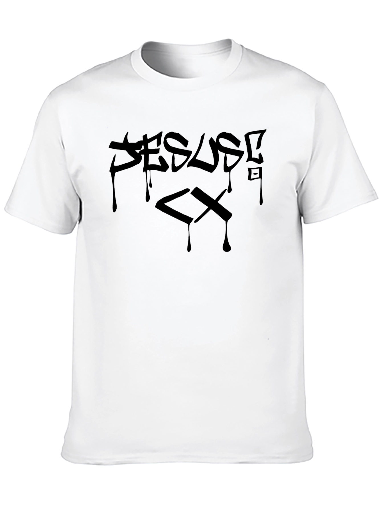 Jesus Cx T-Shirt - Graffiti Drip Design