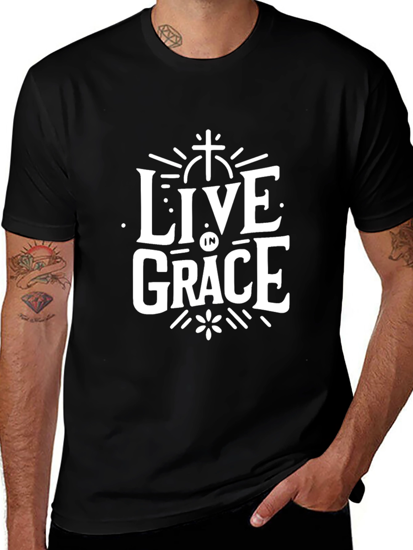 Live in Grace Christian T-Shirt