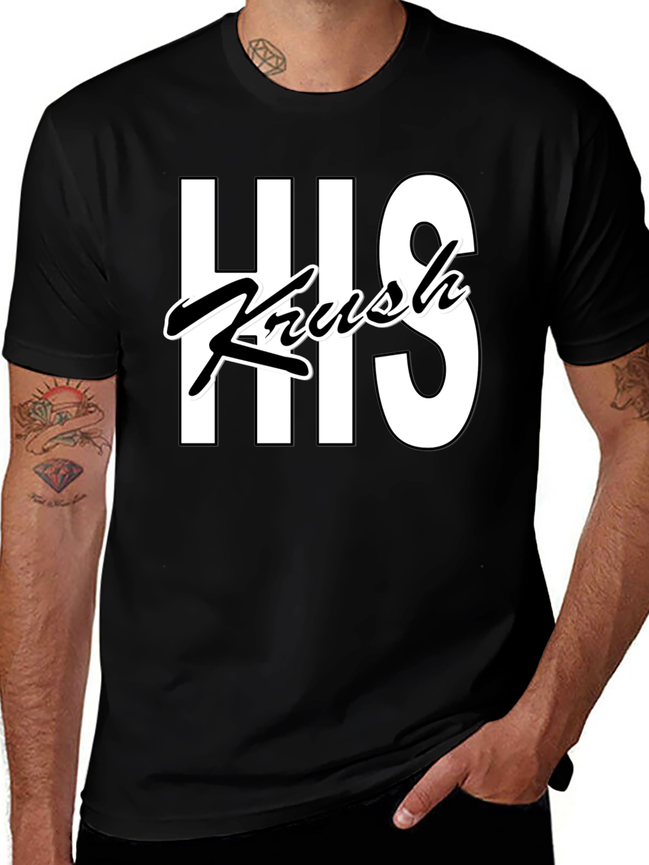 His Krush Tee - Stylish Graphic T-Shirt for Men