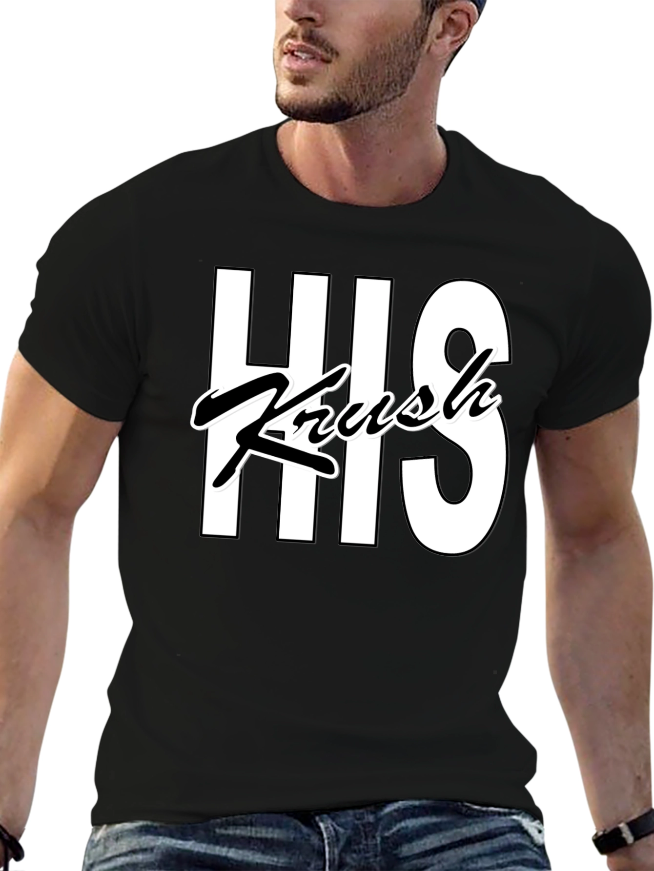 His Krush Tee - Stylish Graphic T-Shirt for Men