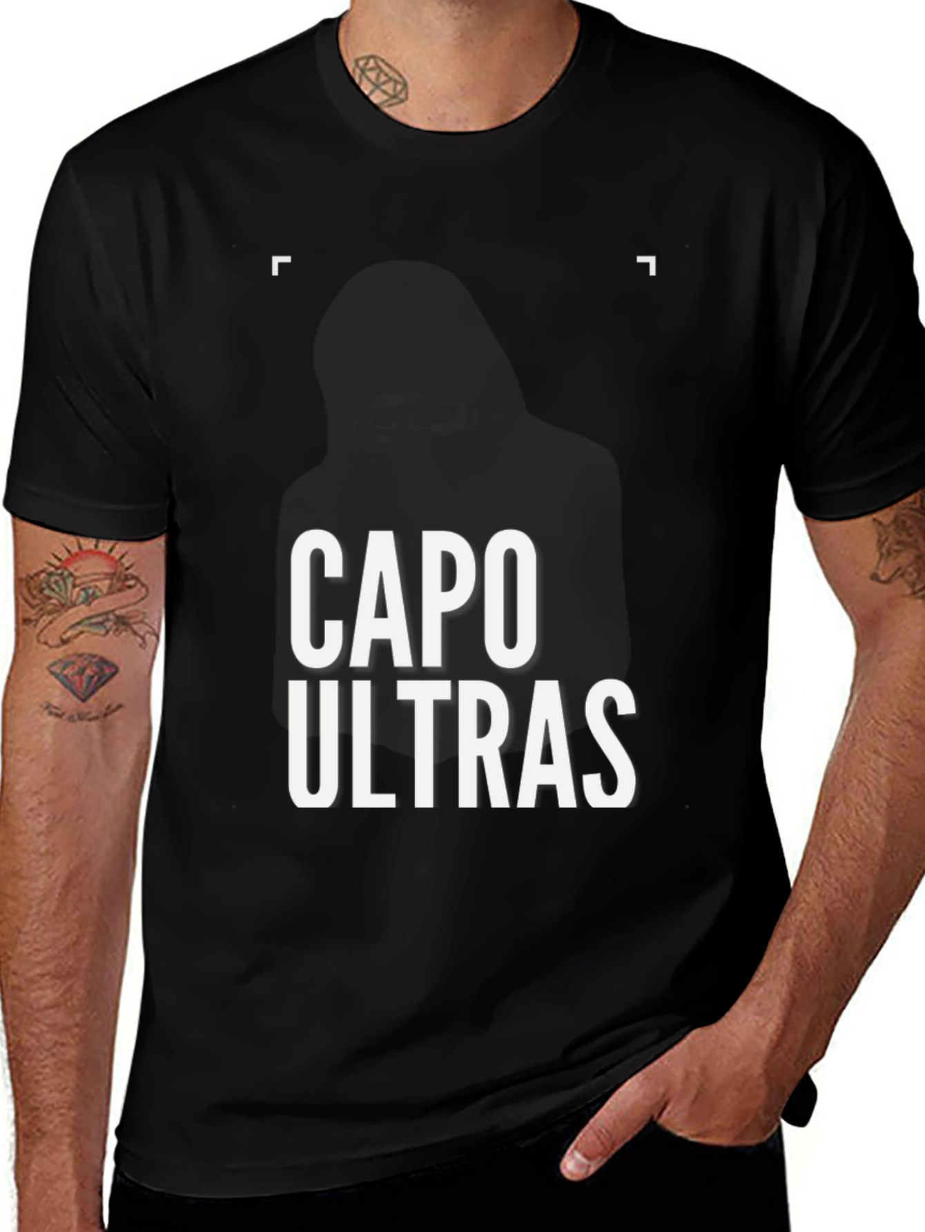 Capo Ultras Black Graphic T-Shirt