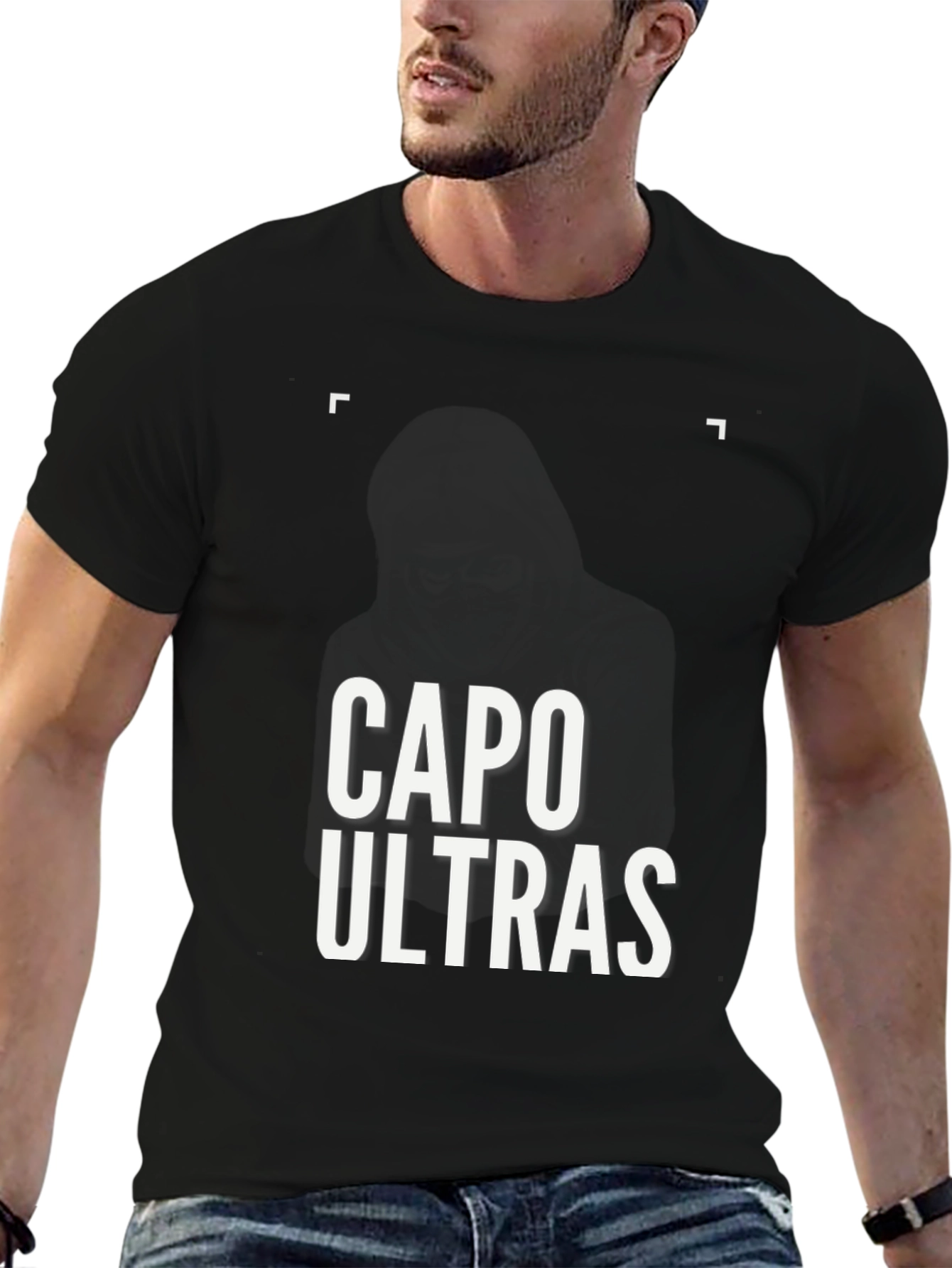 Capo Ultras Black Graphic T-Shirt