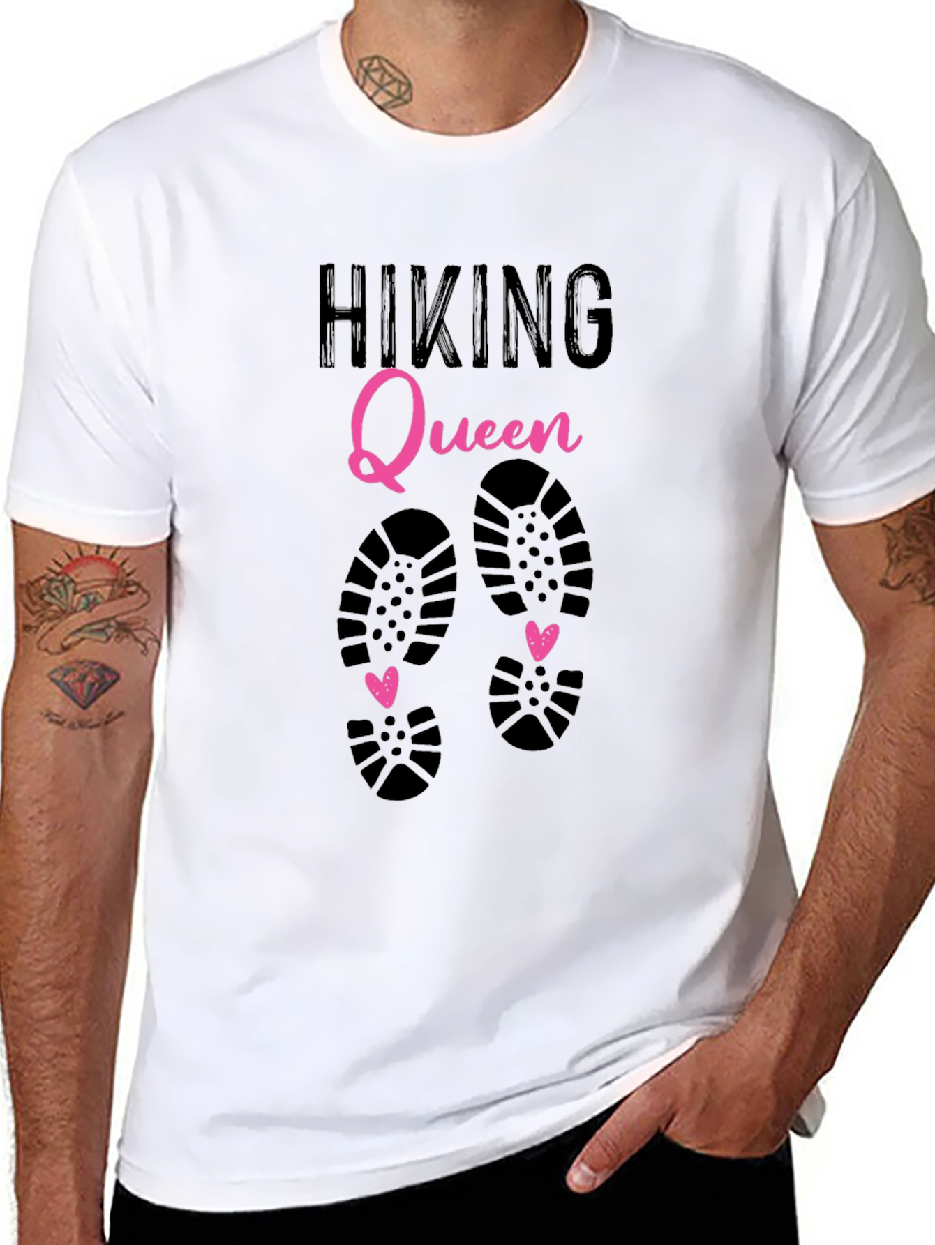 Hiking Queen Graphic T-Shirt - Black