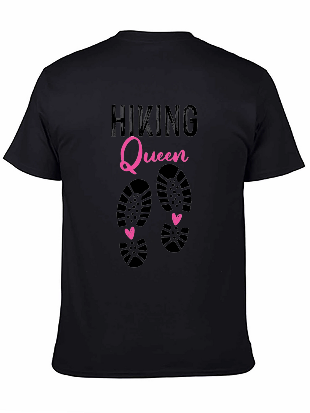 Hiking Queen Graphic T-Shirt - Black