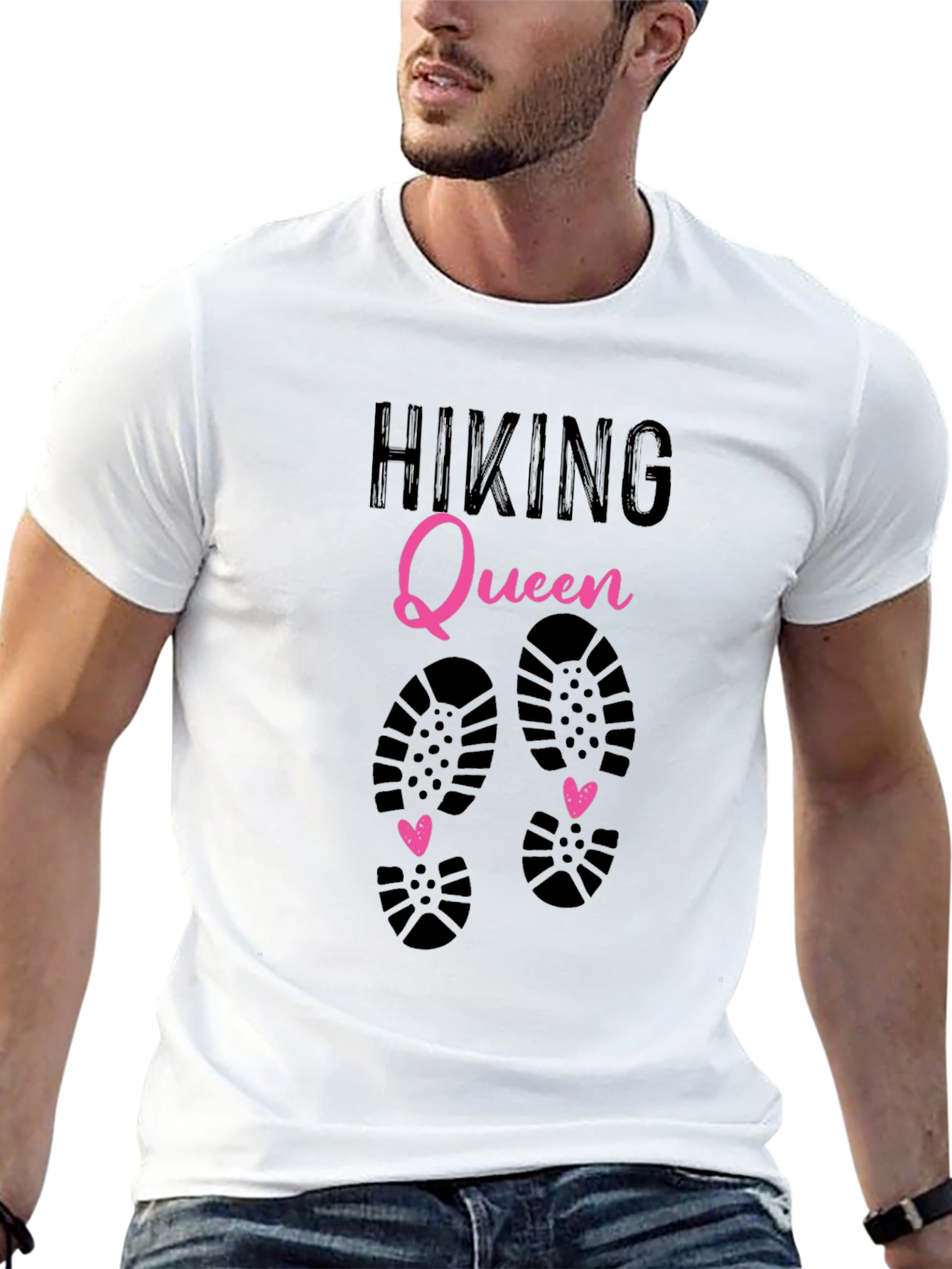 Hiking Queen Graphic T-Shirt - Black