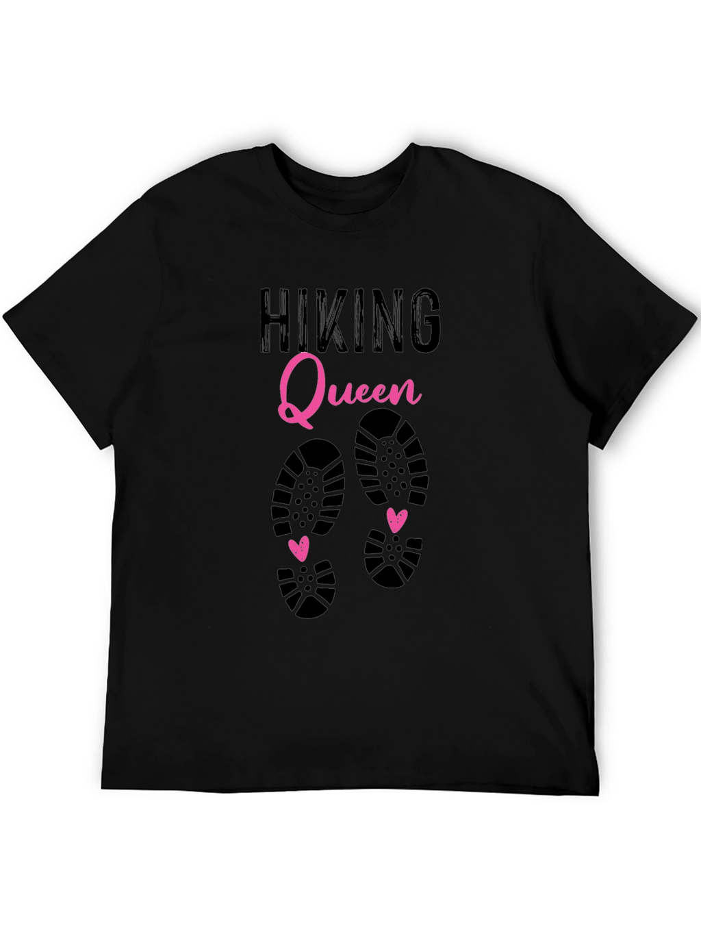 Hiking Queen Graphic T-Shirt - Black