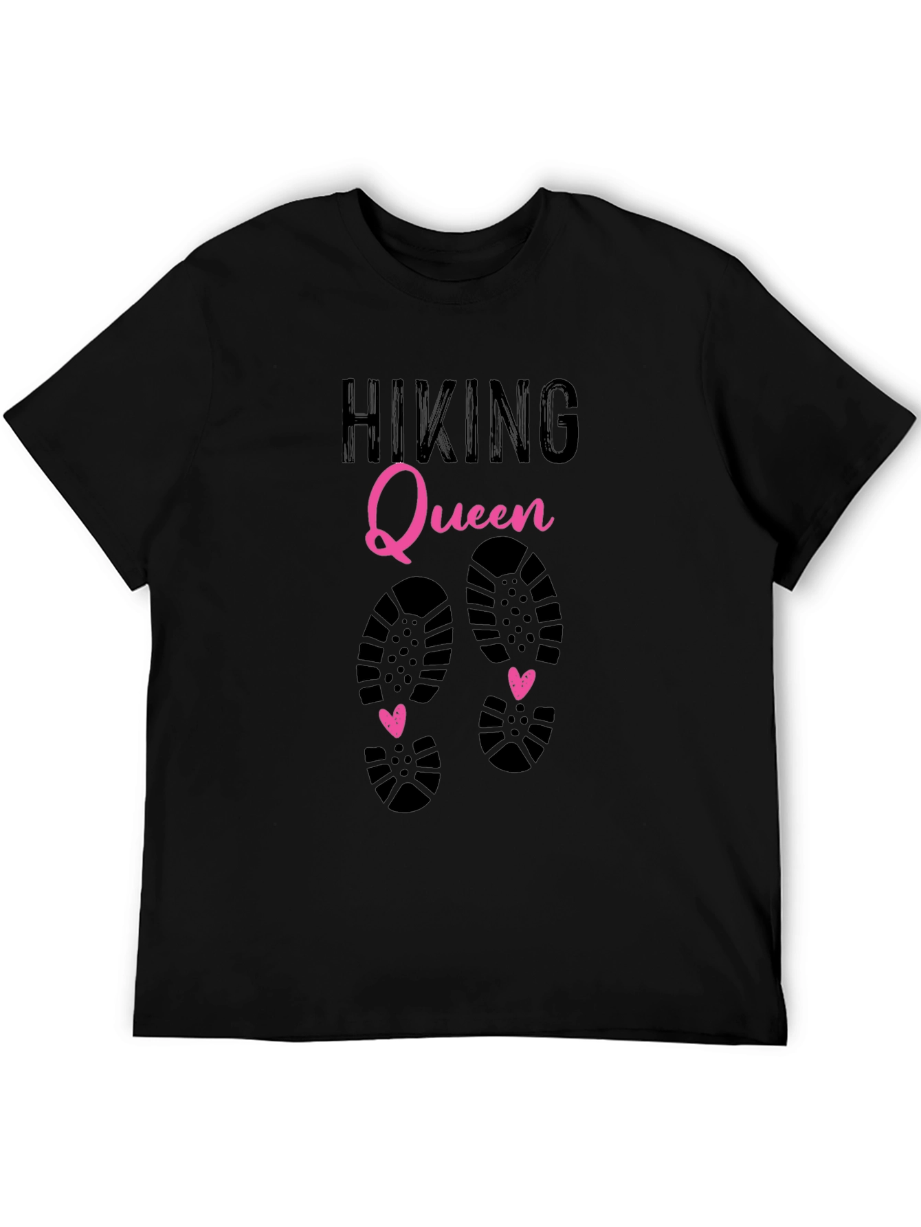 Hiking Queen Graphic T-Shirt - Black