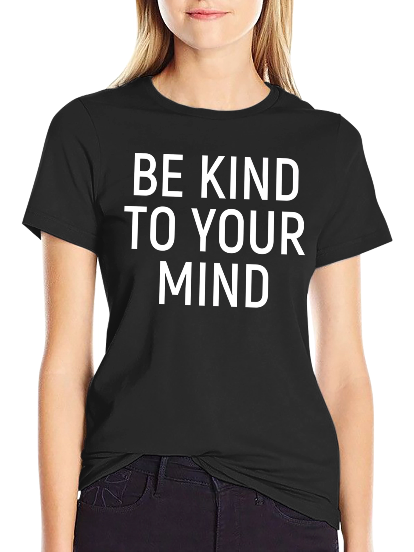 Be Kind To Your Mind Graphic Tee - Black