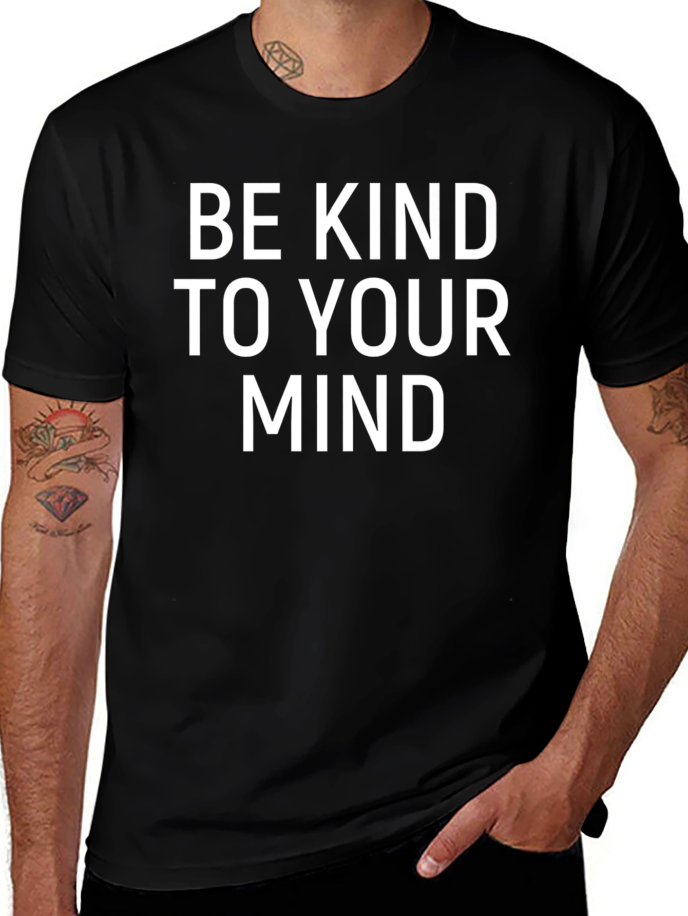 Be Kind To Your Mind Graphic Tee - Black