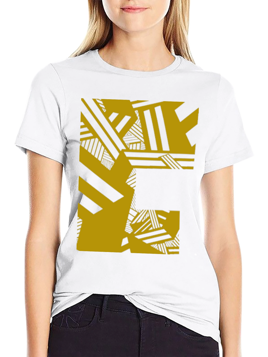 Abstract Graphic Tee - Black
