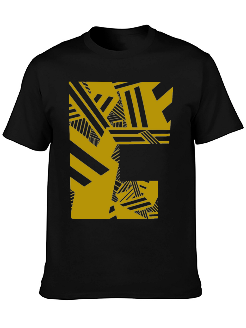 Abstract Graphic Tee - Black