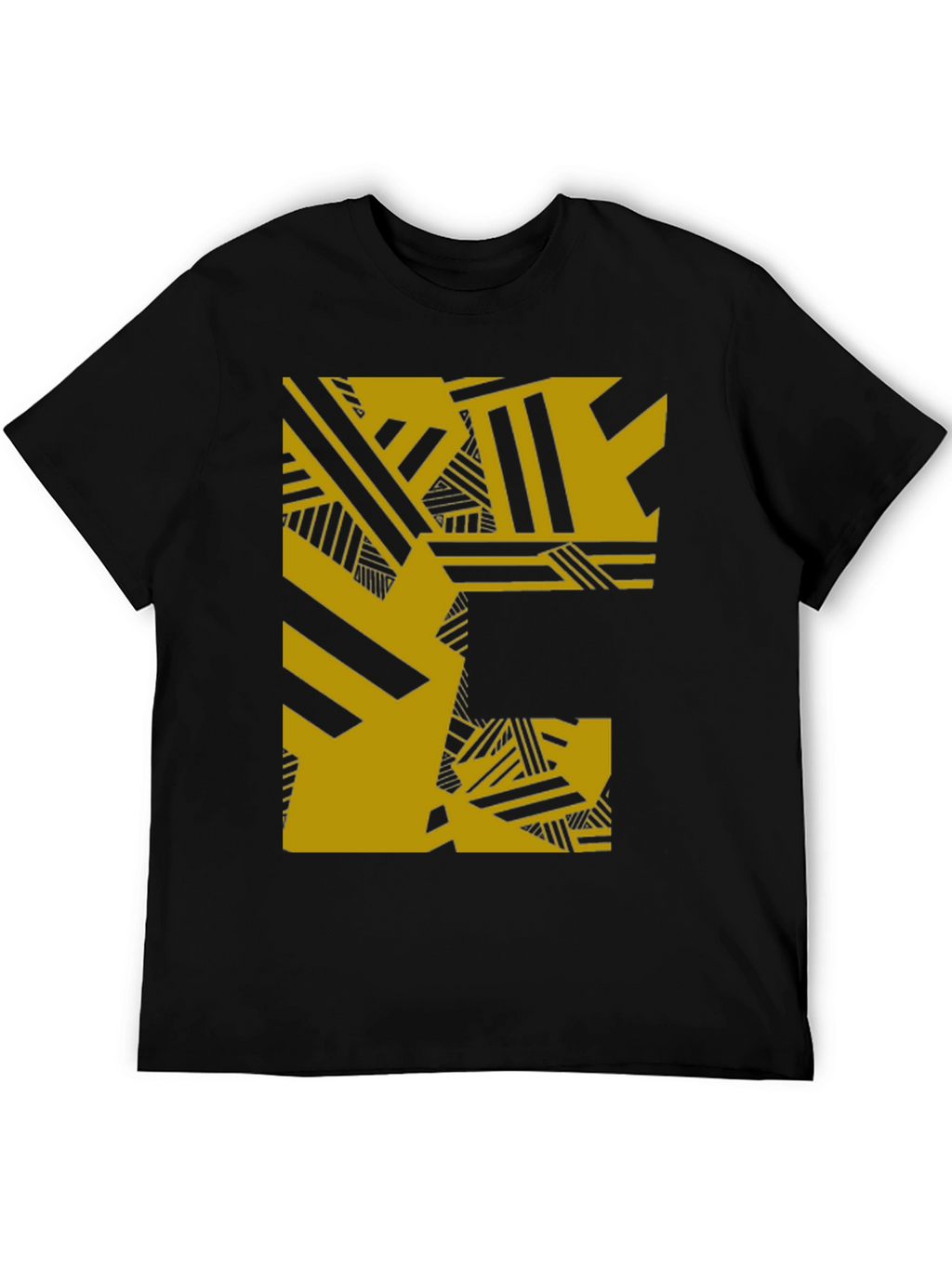 Abstract Graphic Tee - Black