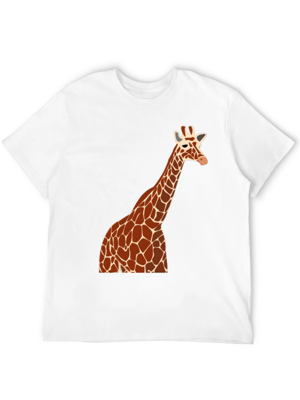 Giraffe Graphic Tee - Black Cotton Blend