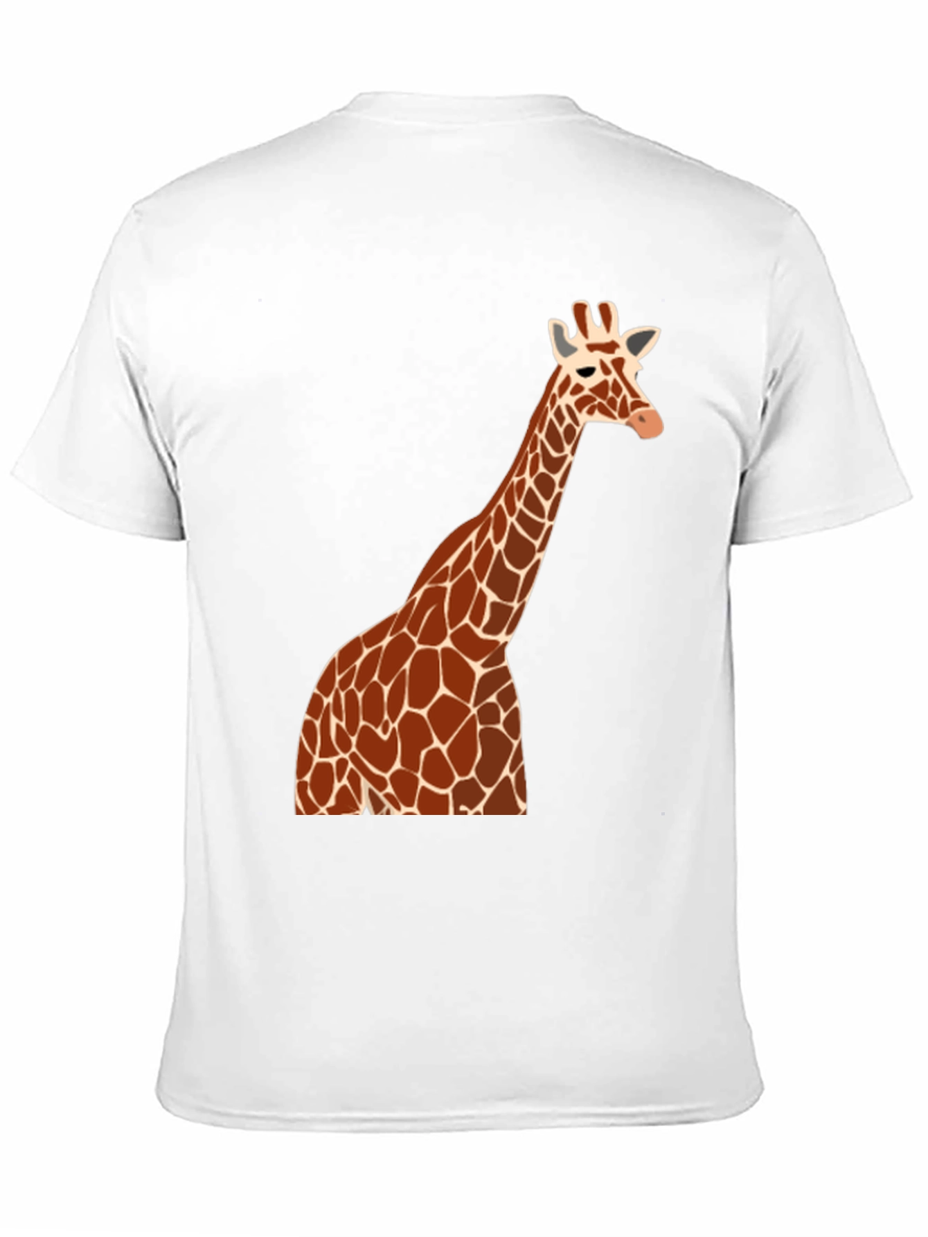 Giraffe Graphic Tee - Black Cotton Blend