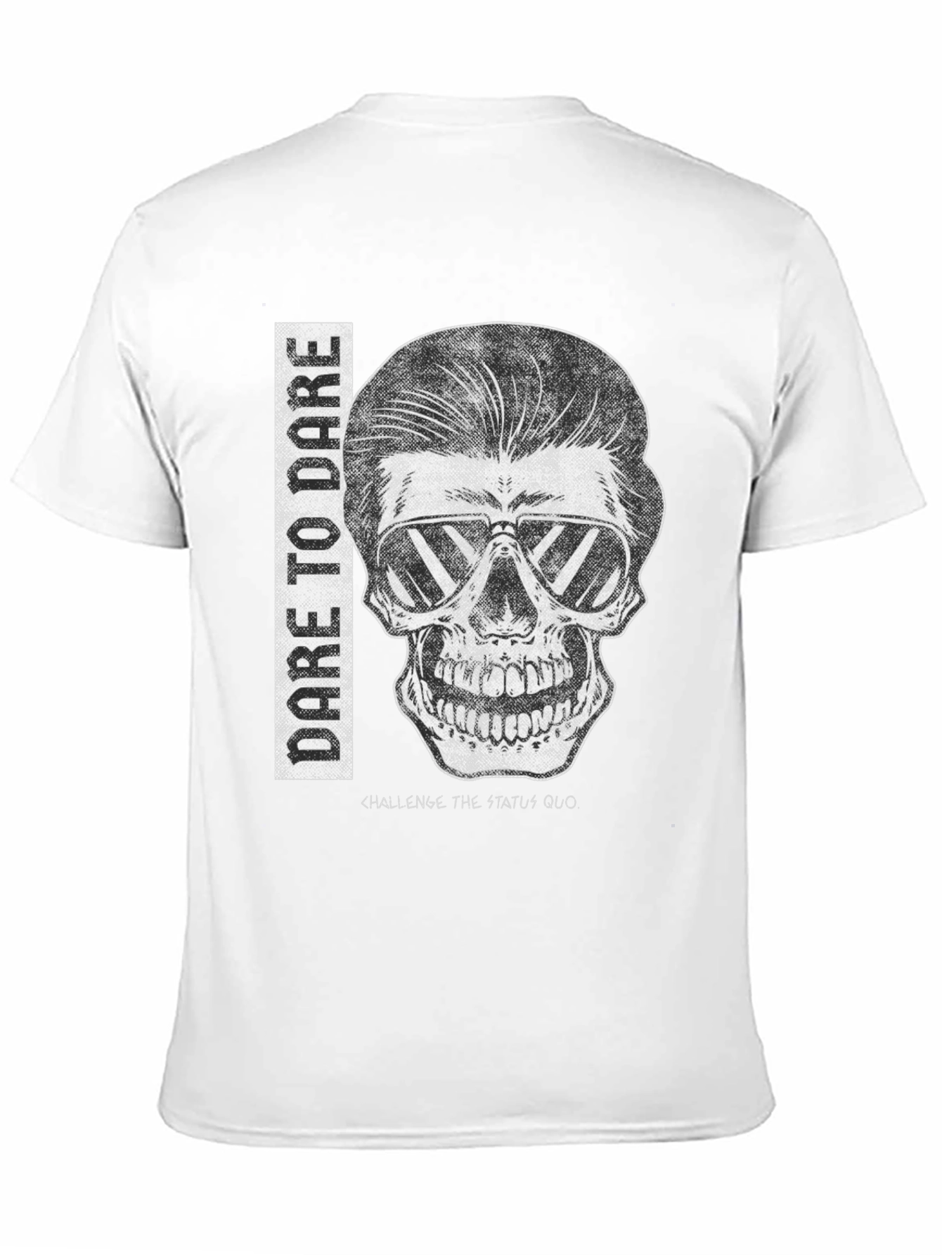 Dare to Dare Skull Graphic Tee - Black