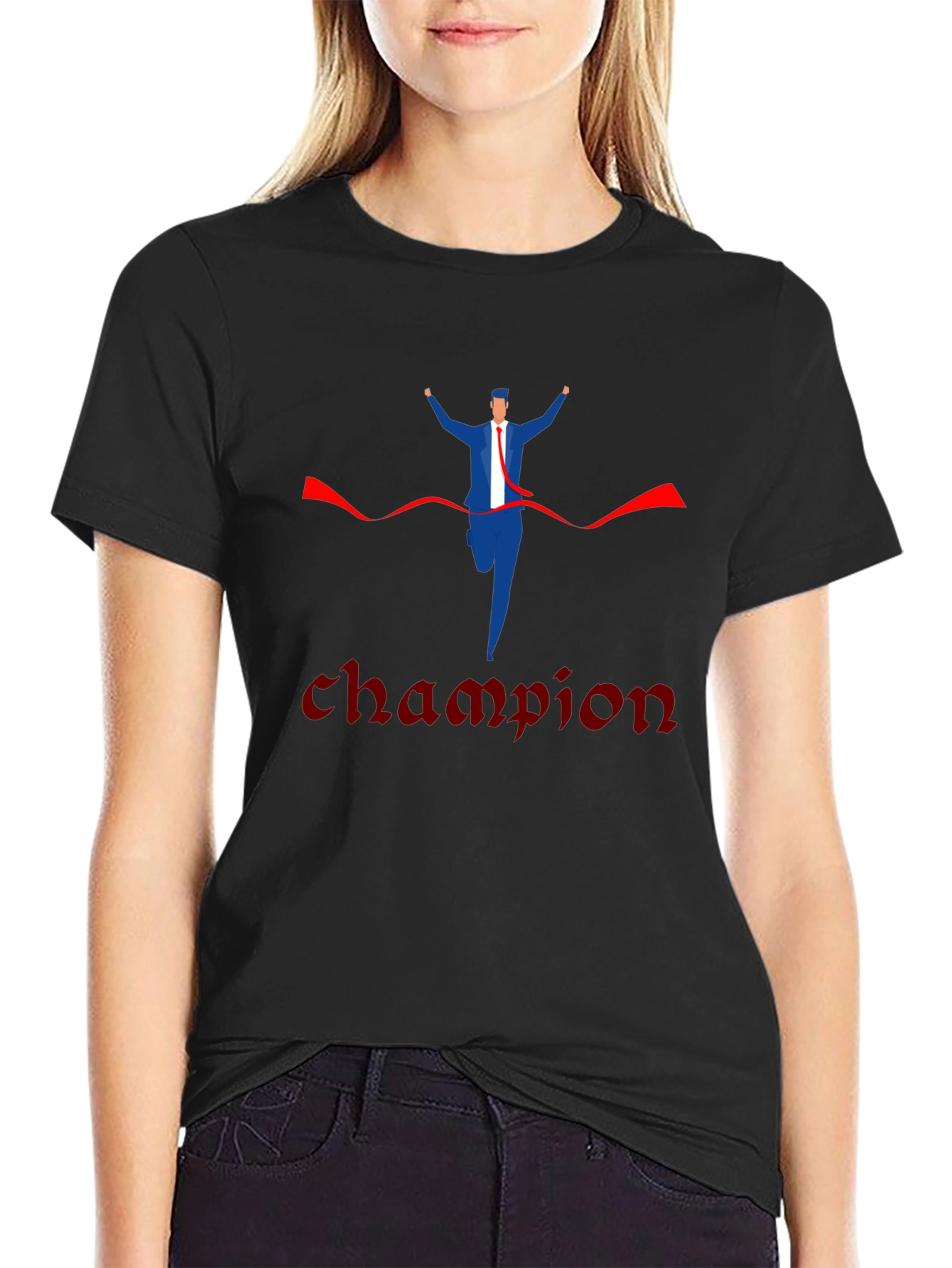 Champion Winner T-Shirt - Business Suit Design