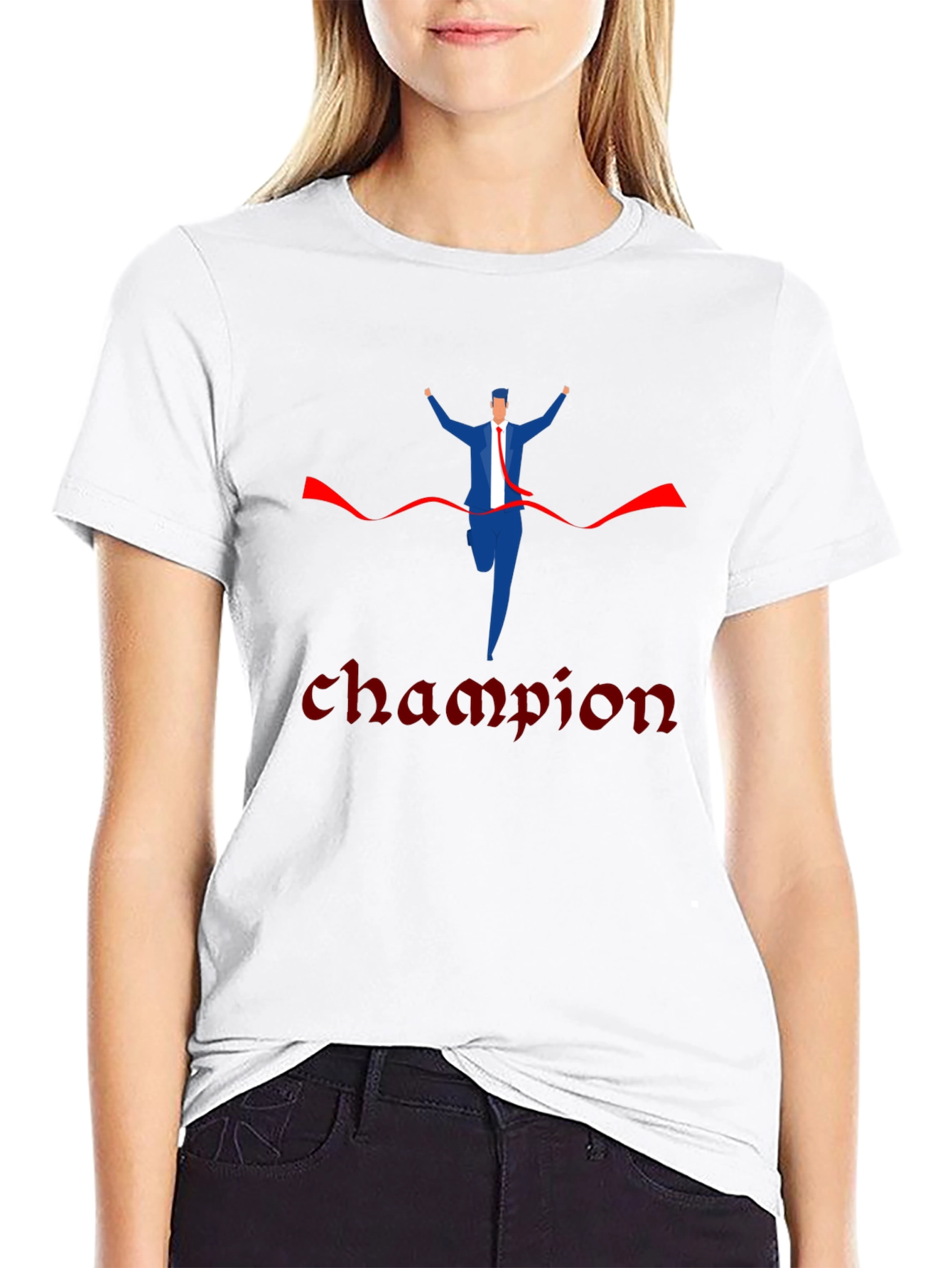 Champion Winner T-Shirt - Business Suit Design