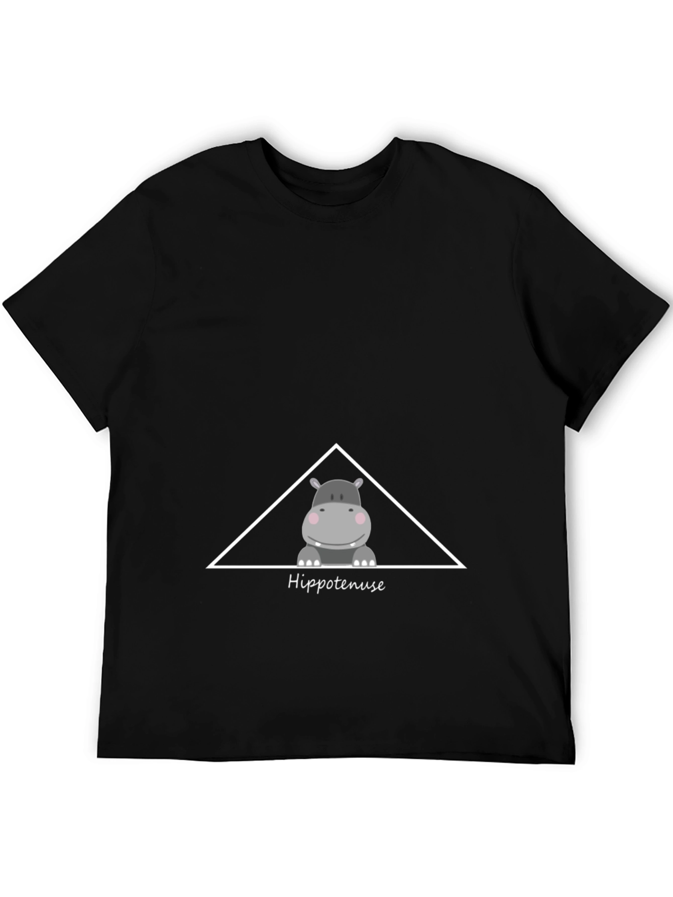 Hippo-tenuse T-Shirt - Funny Math Pun Graphic Tee