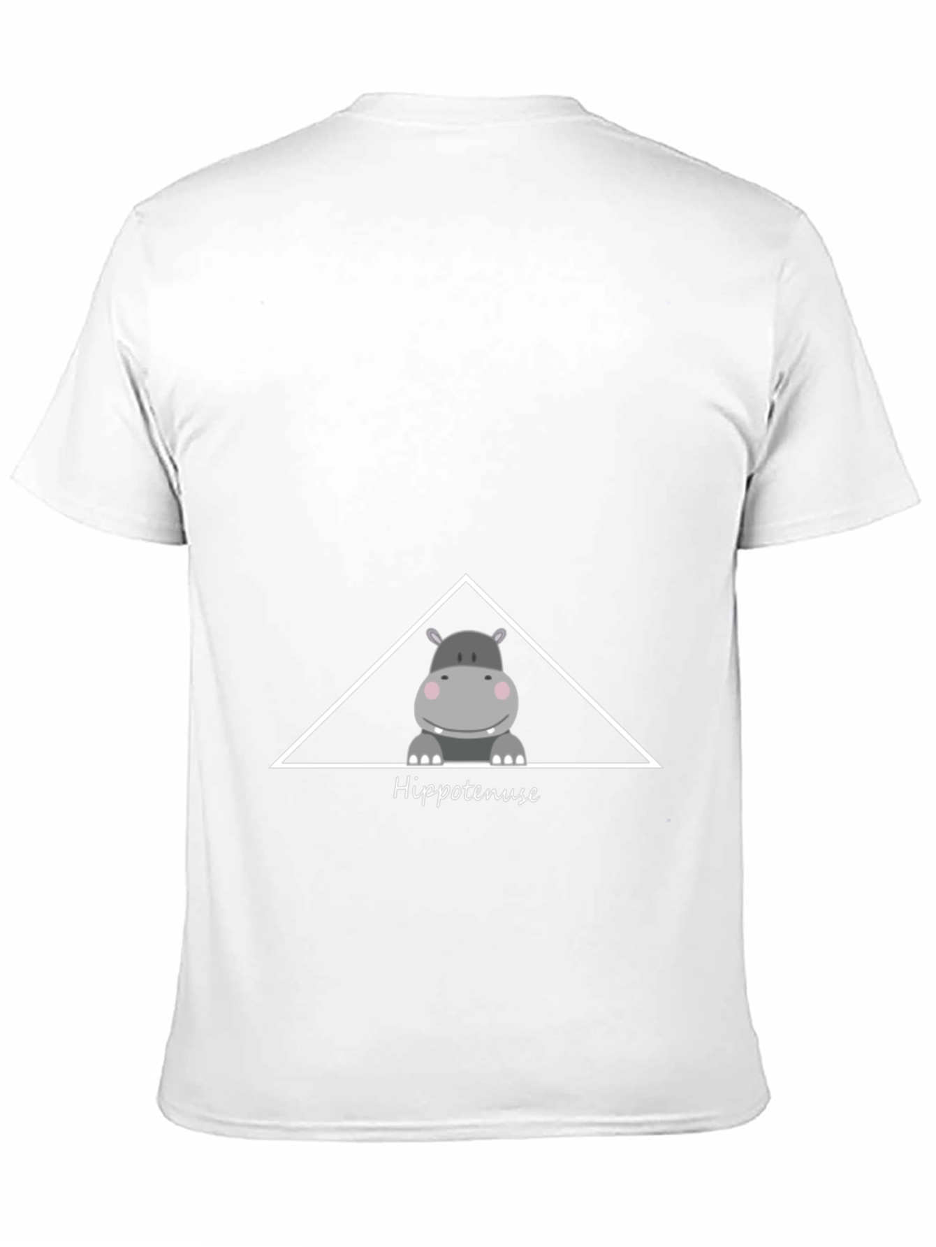 Hippo-tenuse T-Shirt - Funny Math Pun Graphic Tee