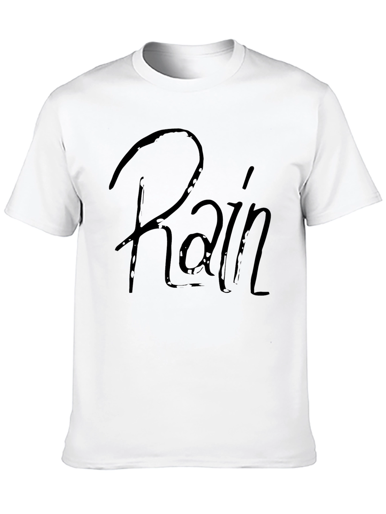 Rain Graphic Tee - Stylish Black T-Shirt