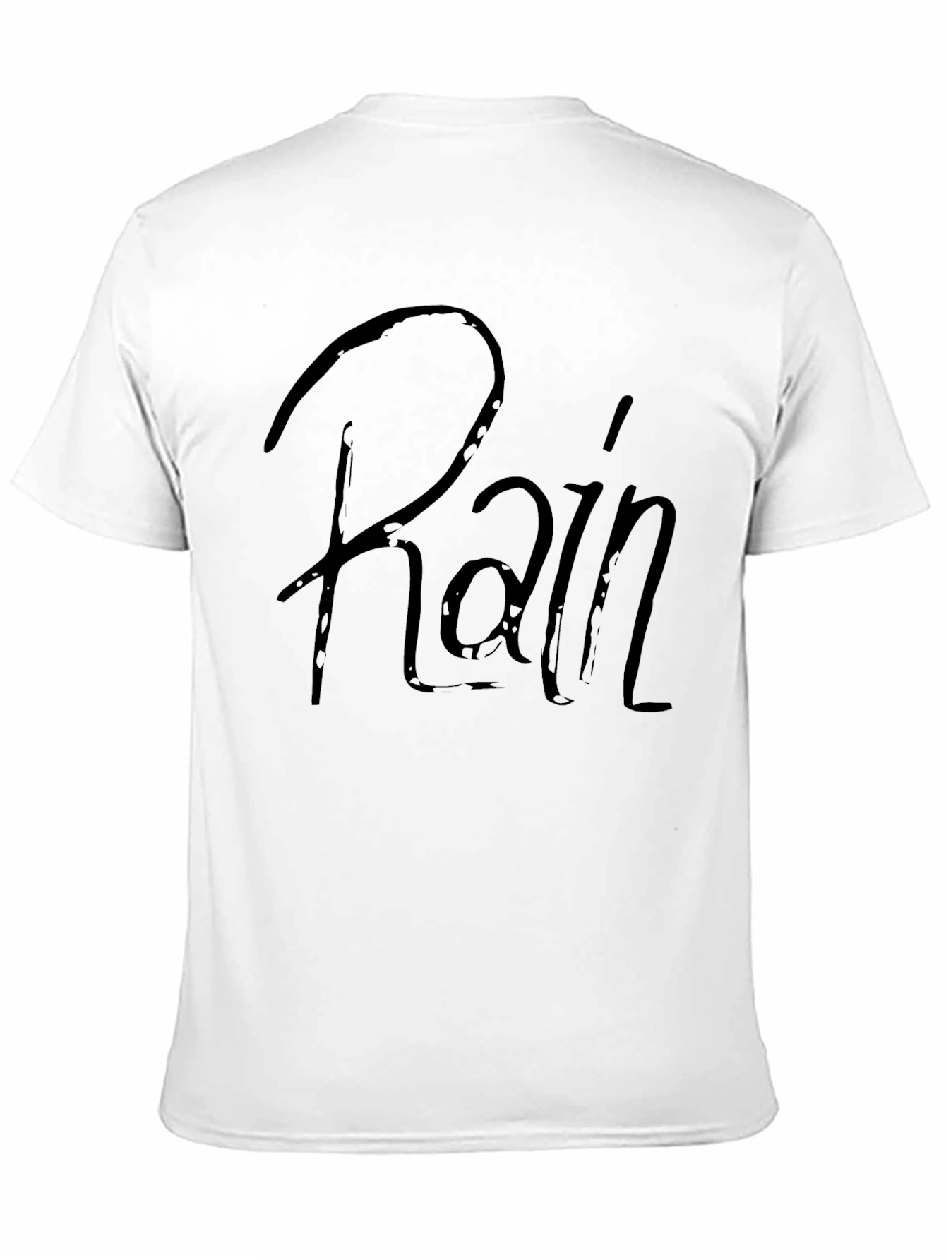 Rain Graphic Tee - Stylish Black T-Shirt