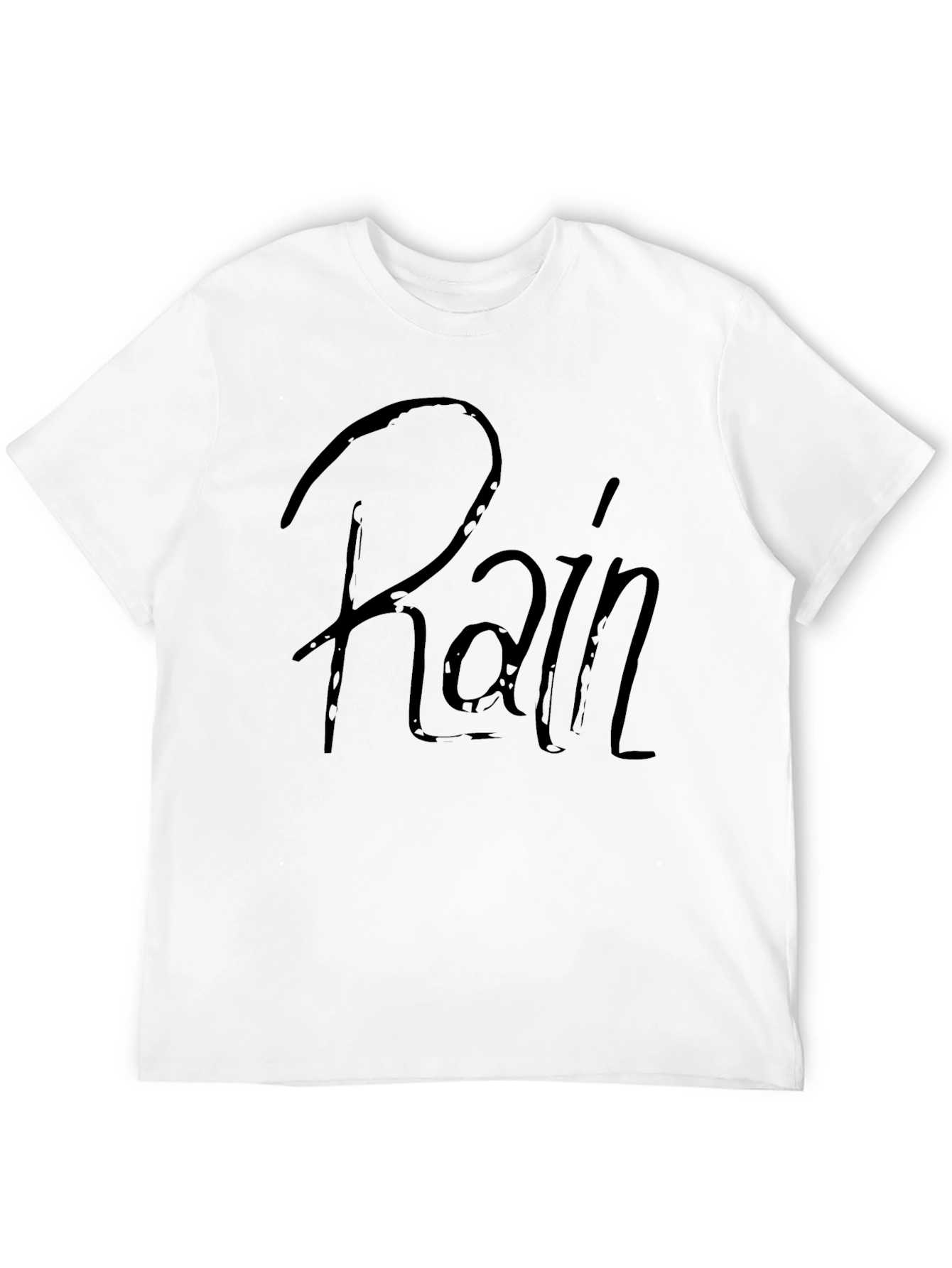 Rain Graphic Tee - Stylish Black T-Shirt