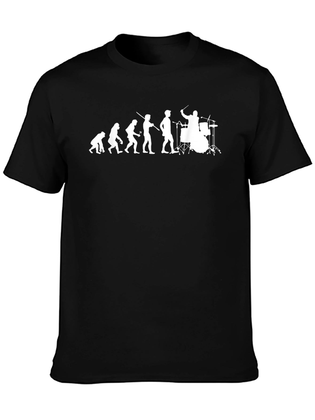 Drummer Evolution T-Shirt - Musician Humor