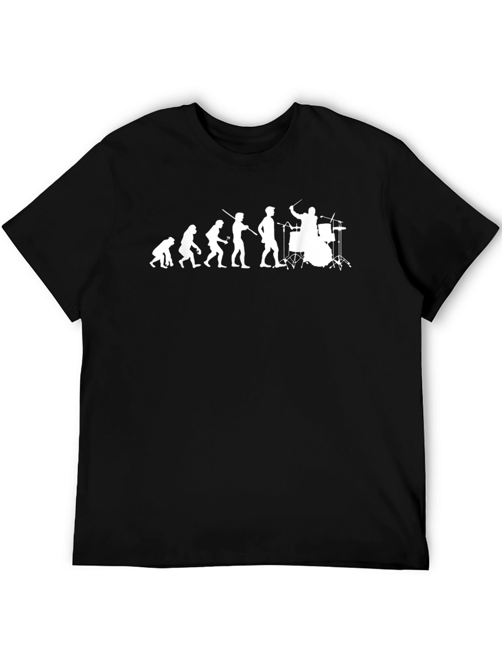 Drummer Evolution T-Shirt - Musician Humor