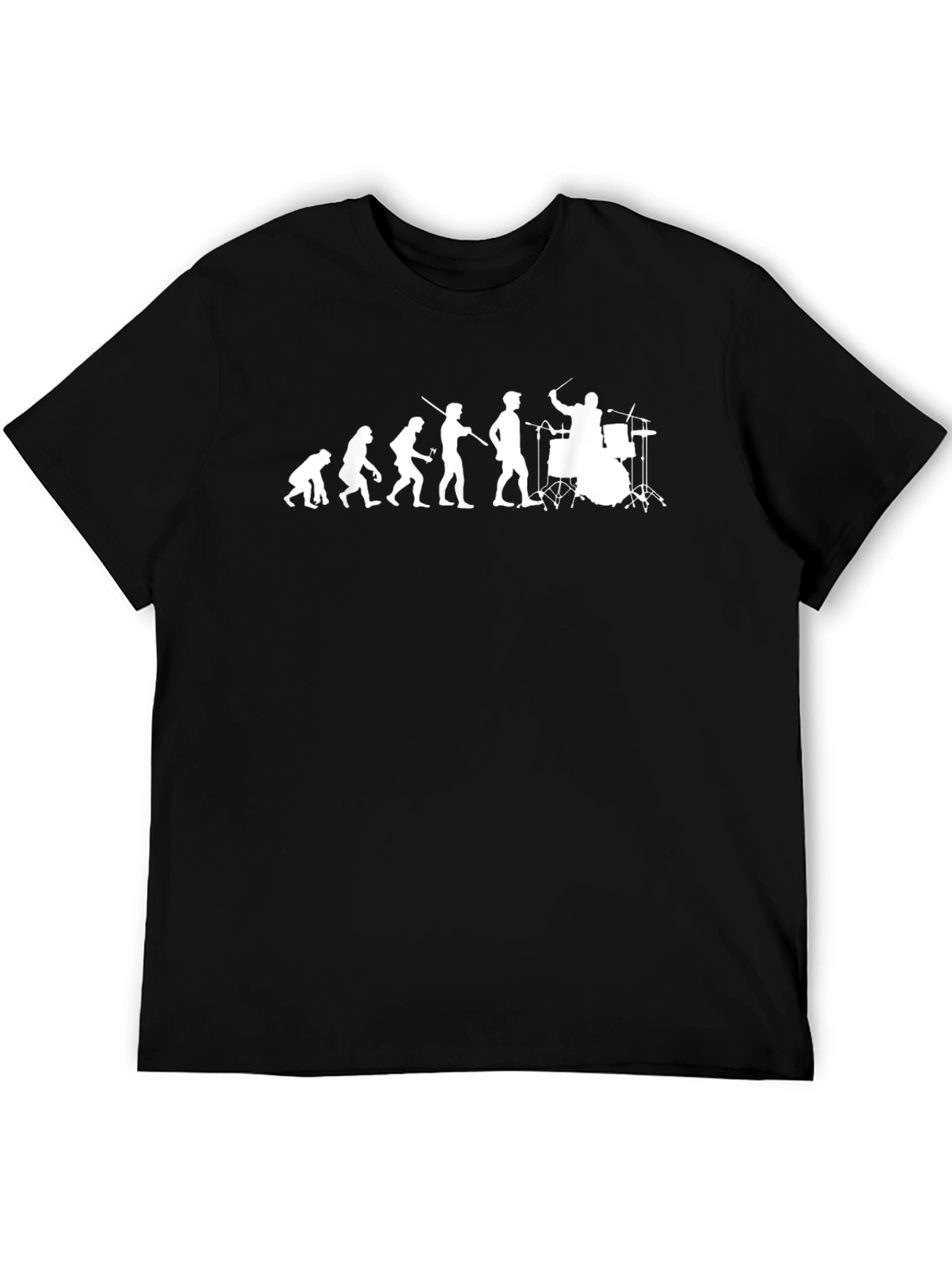 Drummer Evolution T-Shirt - Musician Humor