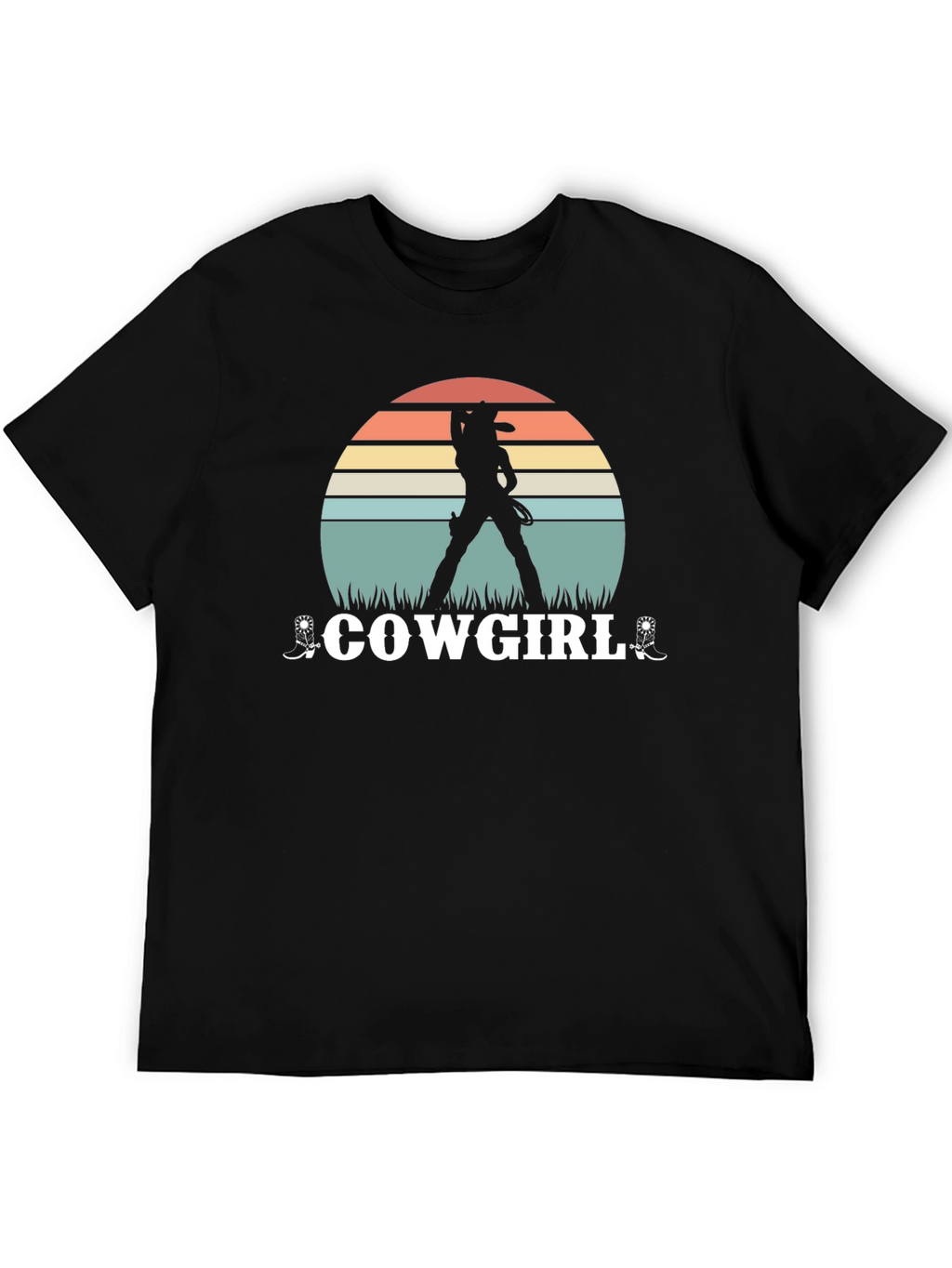 Cowgirl Sunset Graphic Tee - Western Style