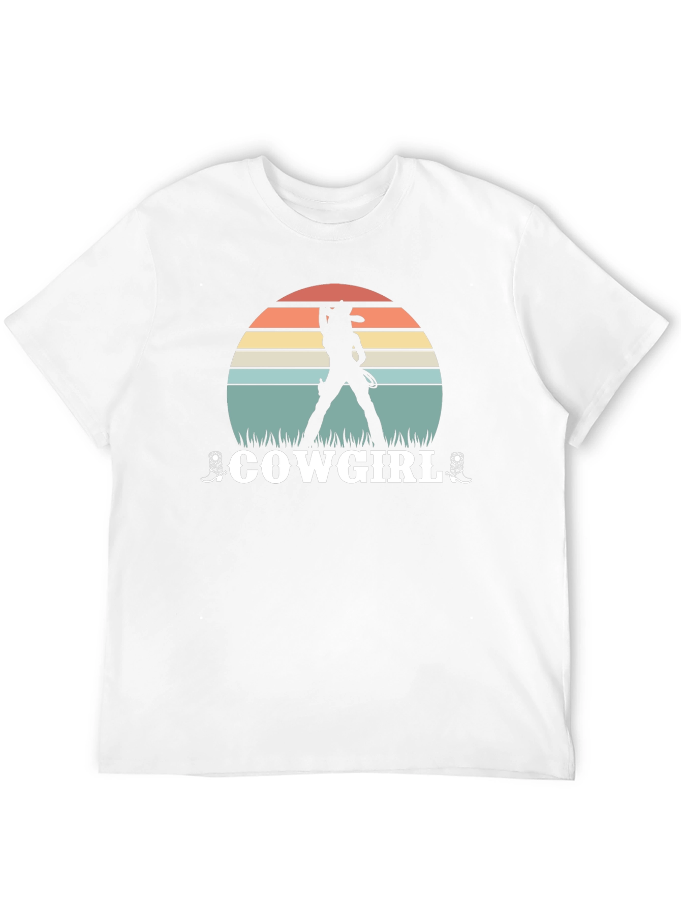 Cowgirl Sunset Graphic Tee - Western Style