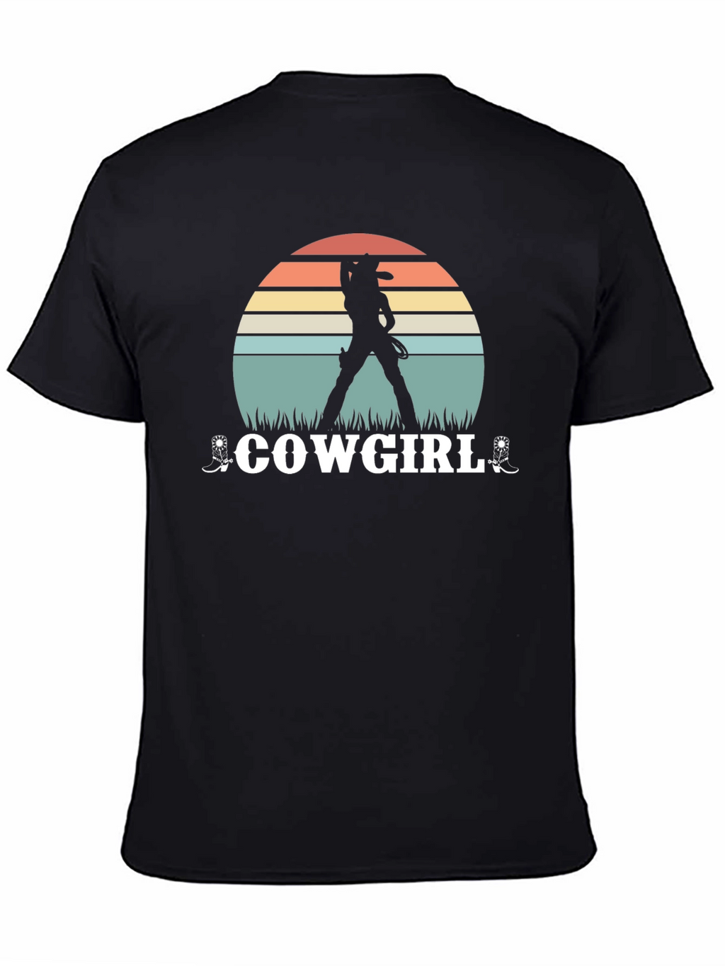 Cowgirl Sunset Graphic Tee - Western Style