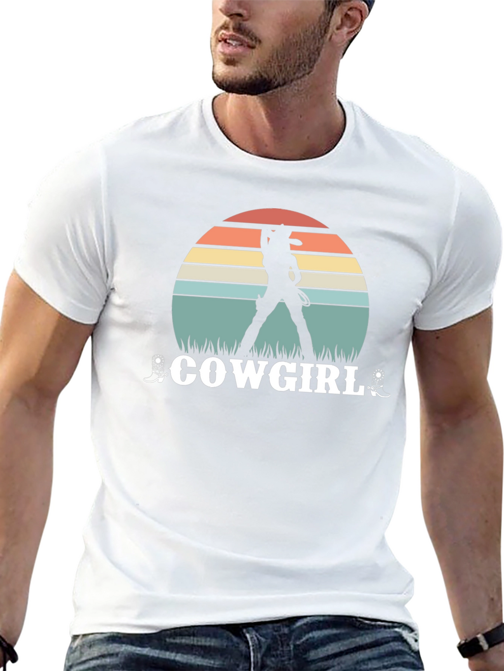 Cowgirl Sunset Graphic Tee - Western Style