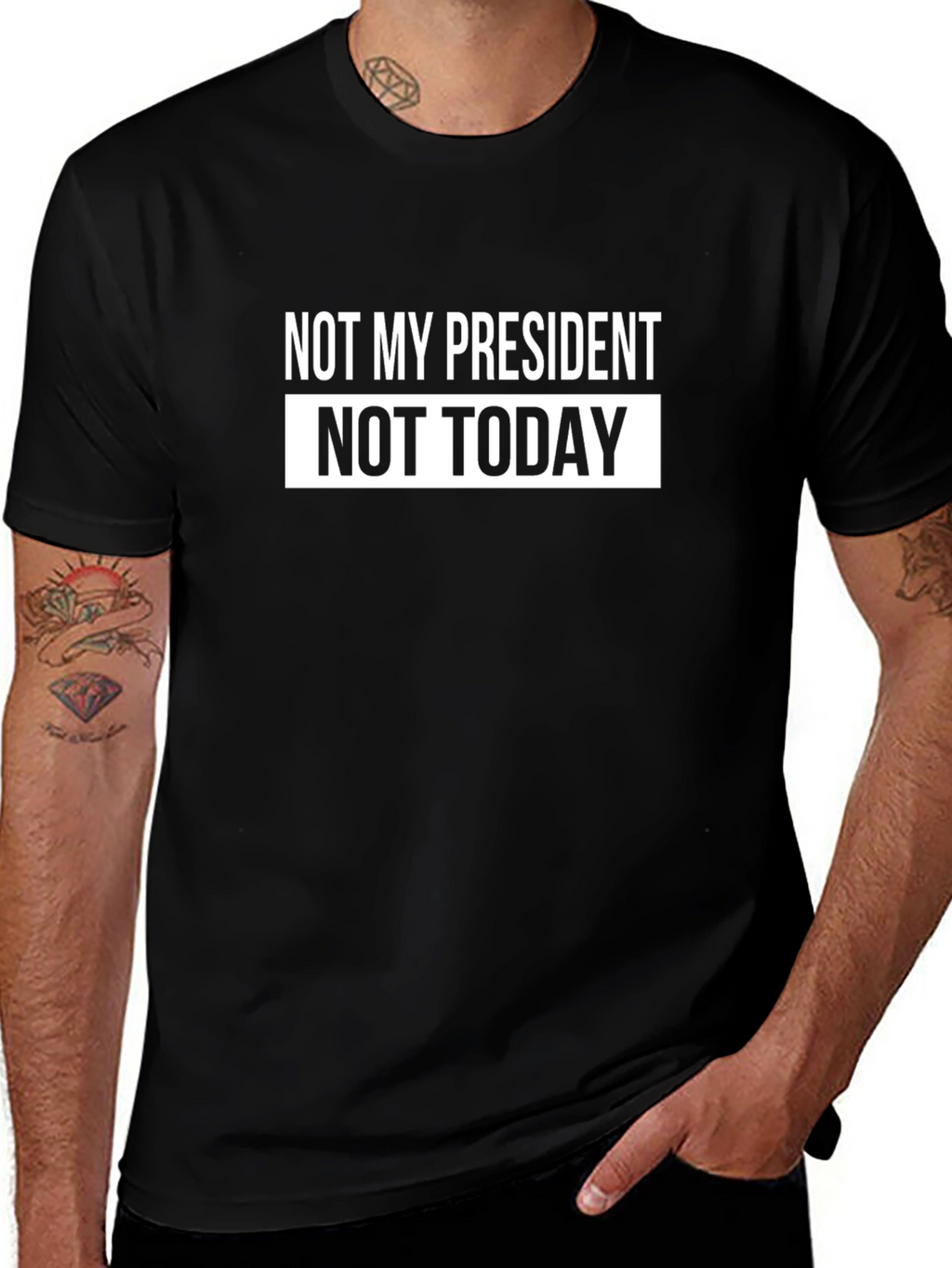 Not My President Today Graphic T-Shirt