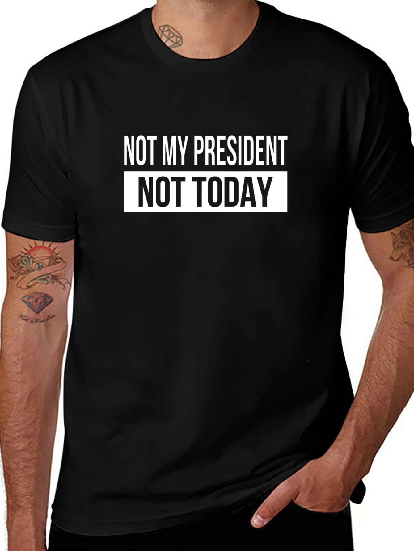 Not My President Today Graphic T-Shirt