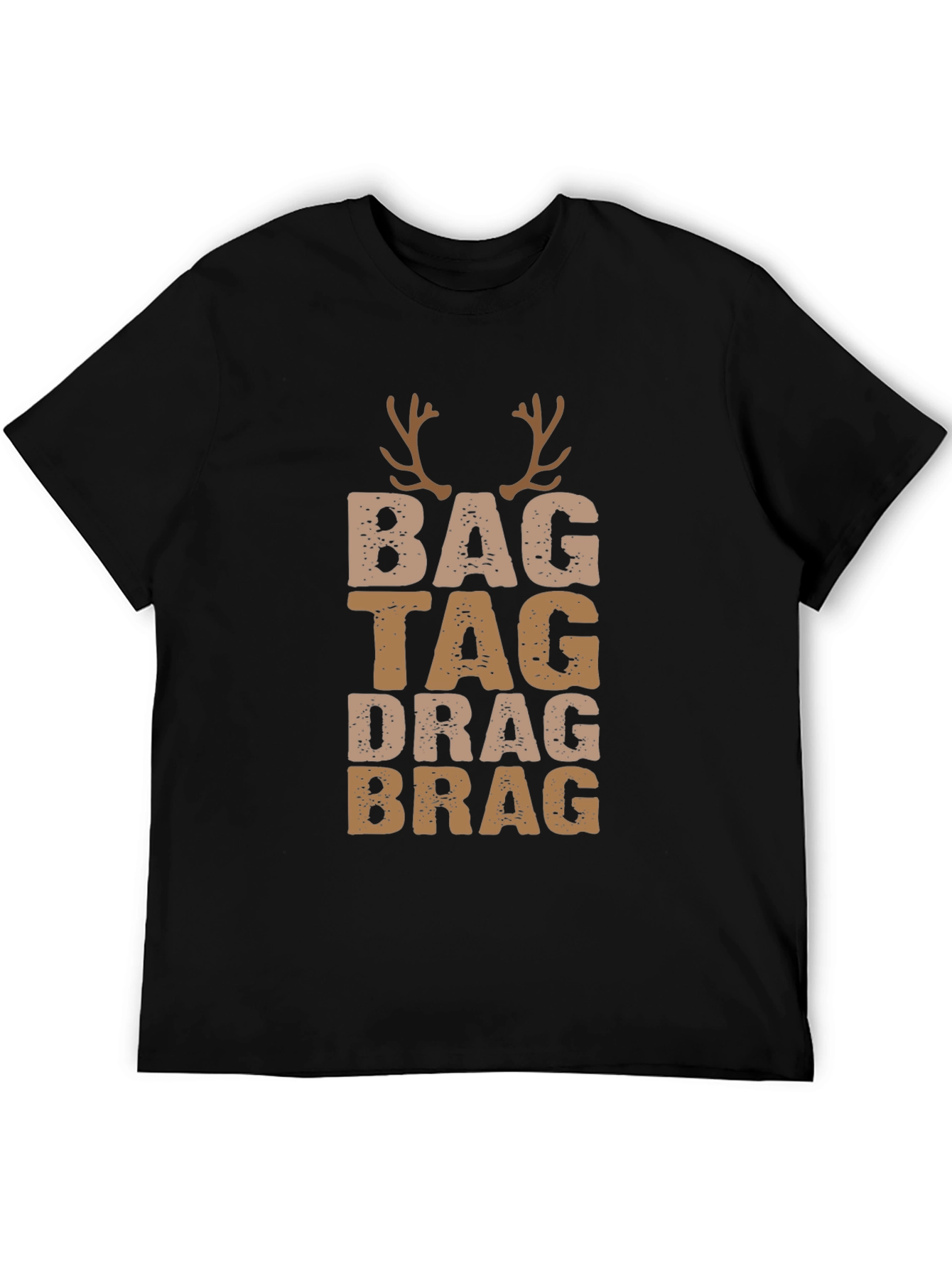 Bag Tag Drag Brag Deer Antler T-Shirt