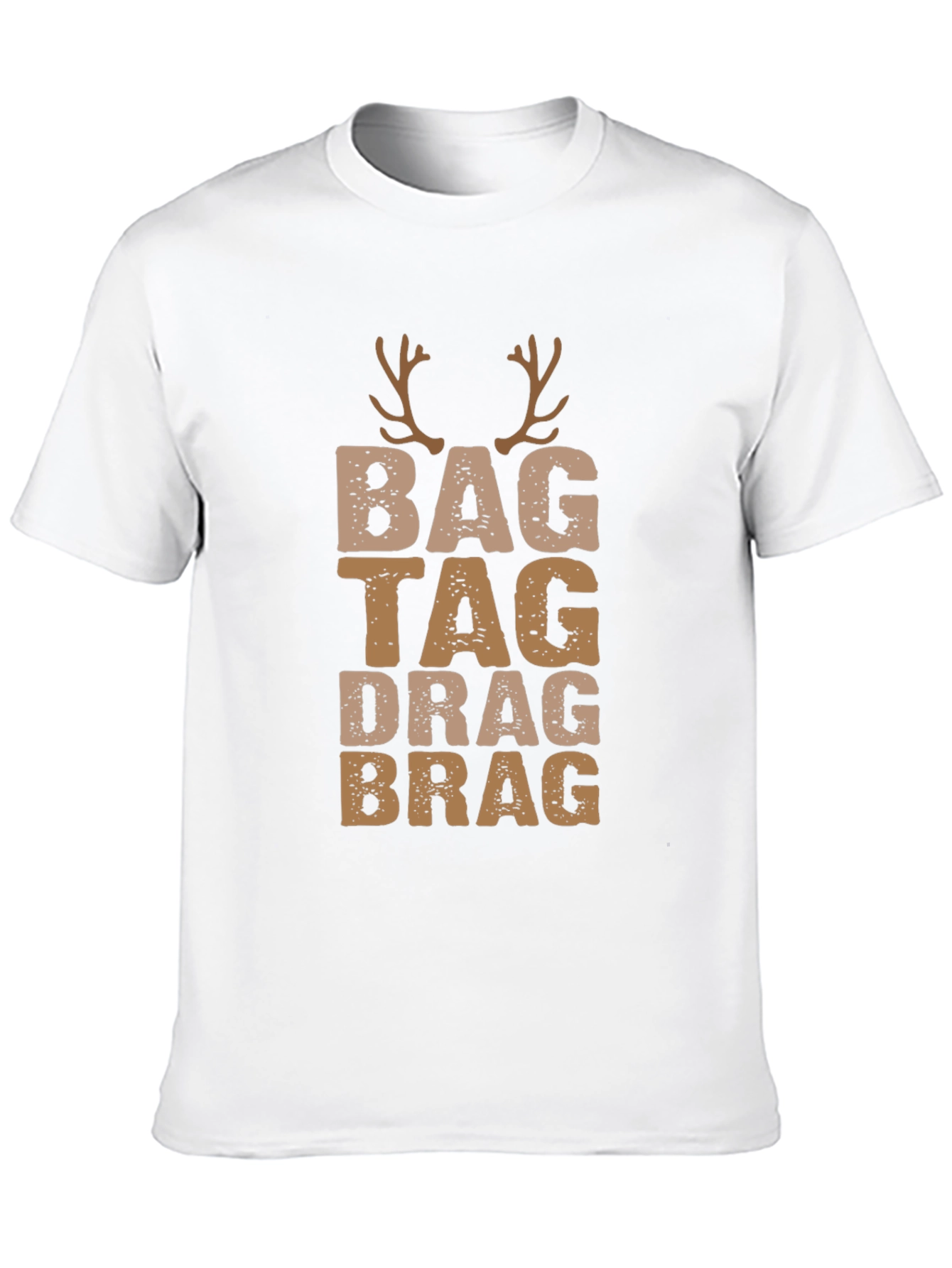 Bag Tag Drag Brag Deer Antler T-Shirt