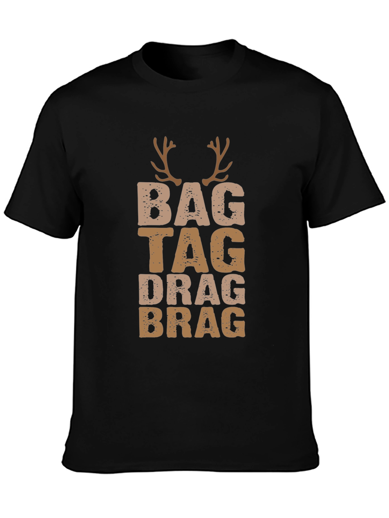Bag Tag Drag Brag Deer Antler T-Shirt