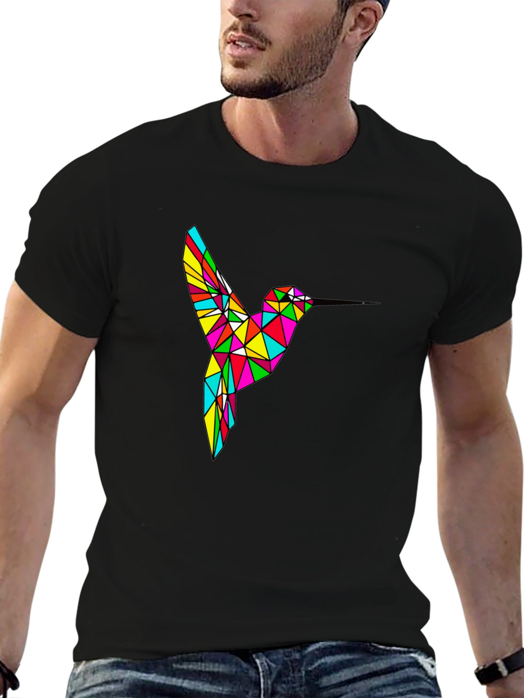 Geometric Hummingbird T-Shirt