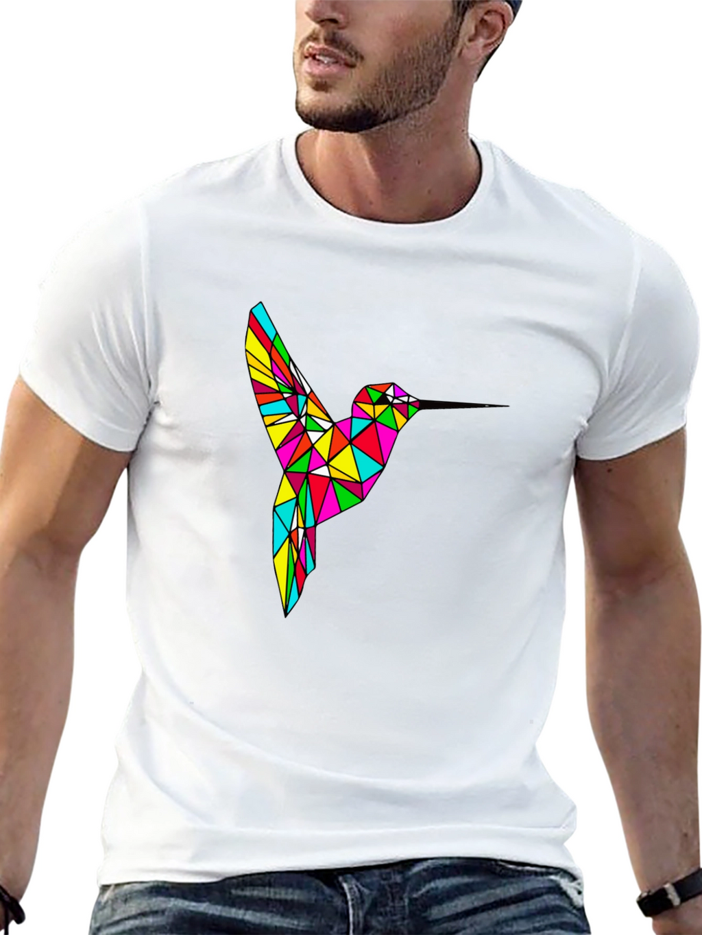 Geometric Hummingbird T-Shirt