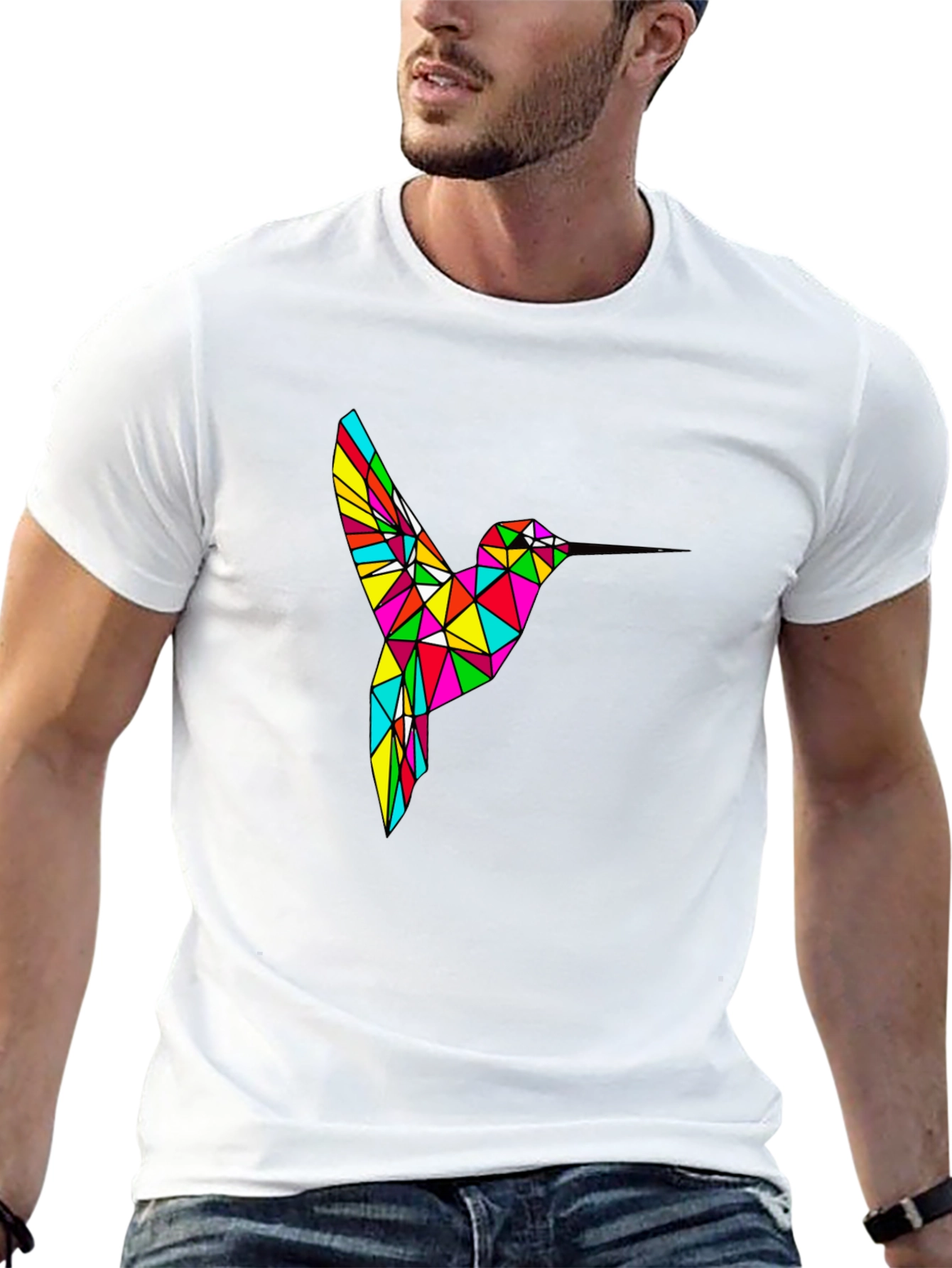 Geometric Hummingbird T-Shirt