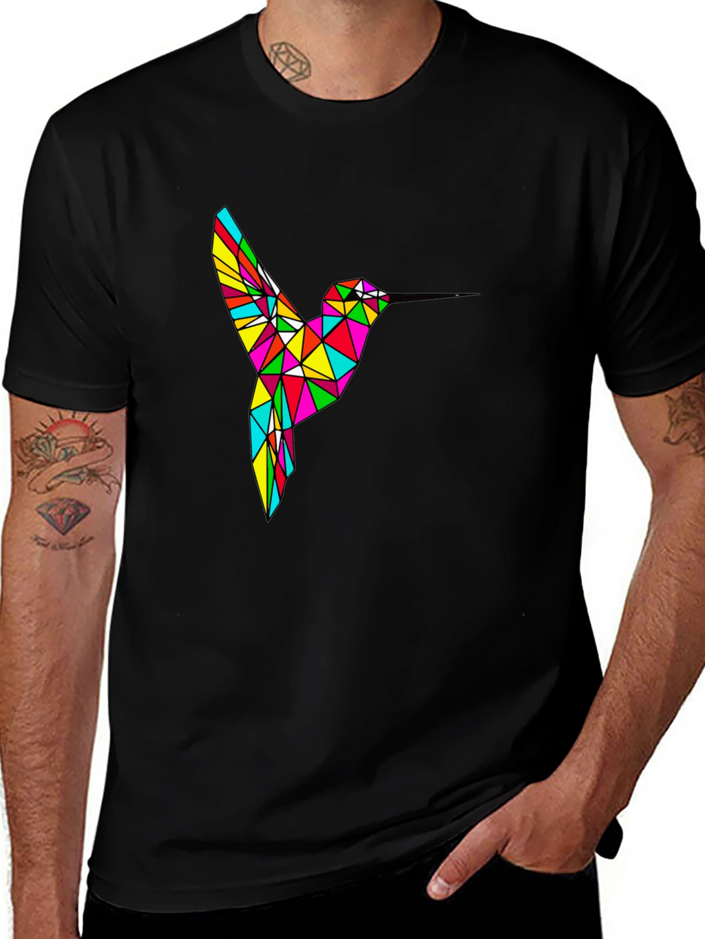 Geometric Hummingbird T-Shirt