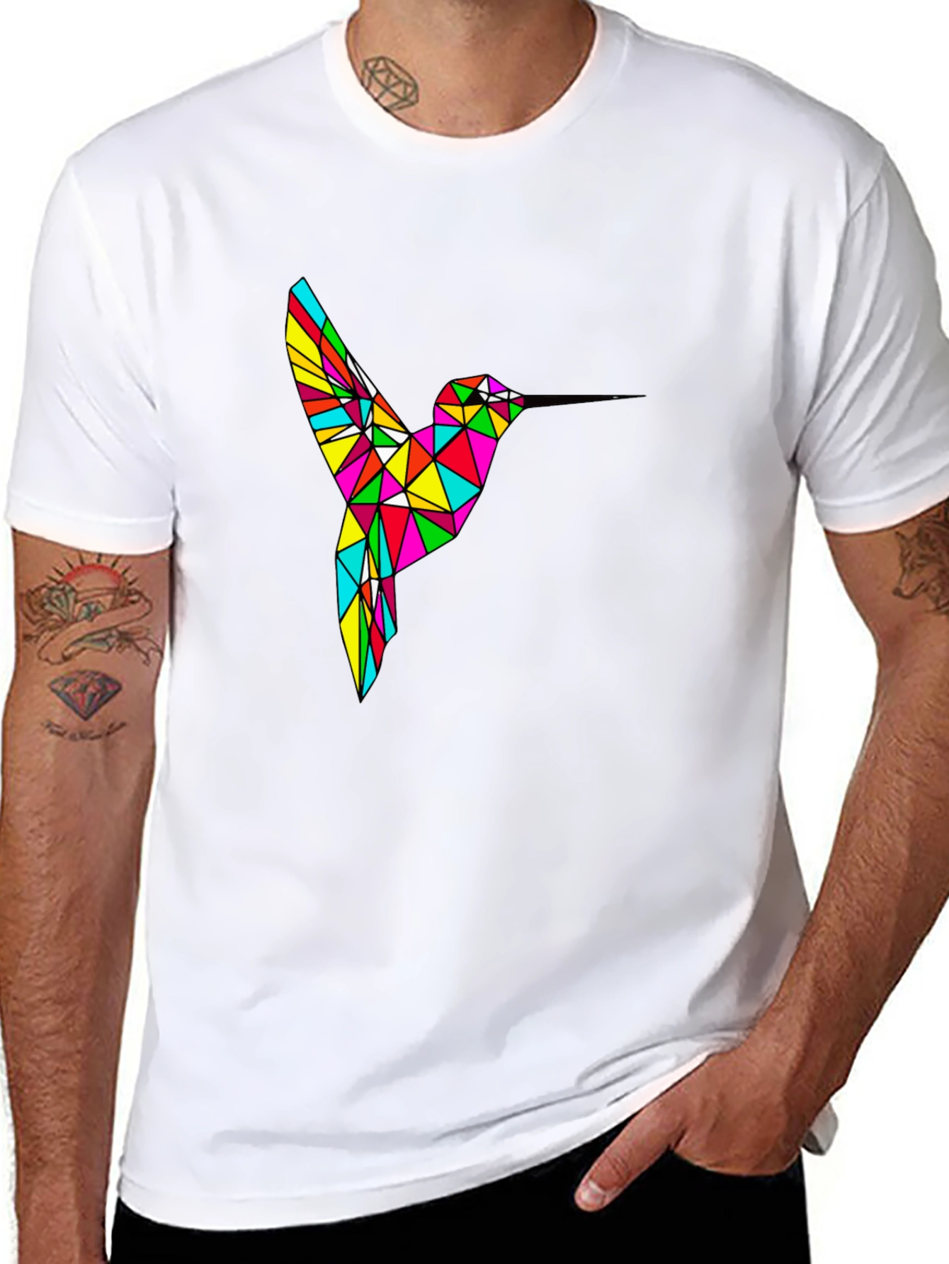 Geometric Hummingbird T-Shirt