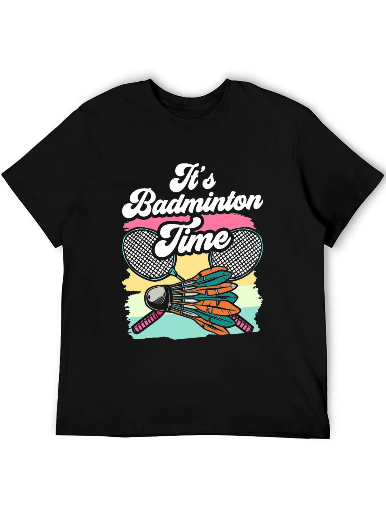 Its Badminton Time Graphic T-Shirt
