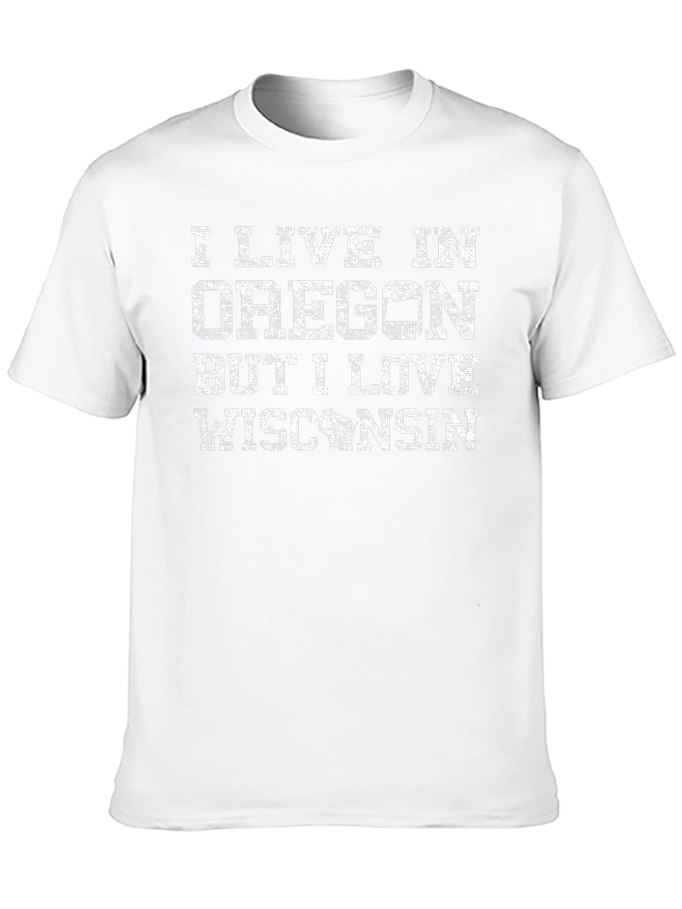 Oregon Wisconsin Novelty Graphic T-Shirt
