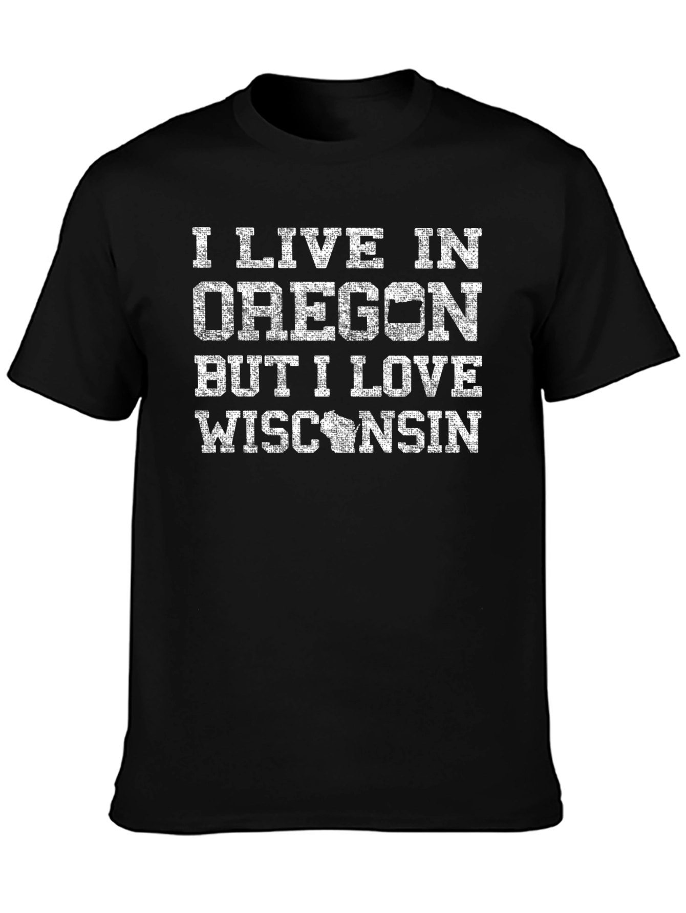 Oregon Wisconsin Novelty Graphic T-Shirt